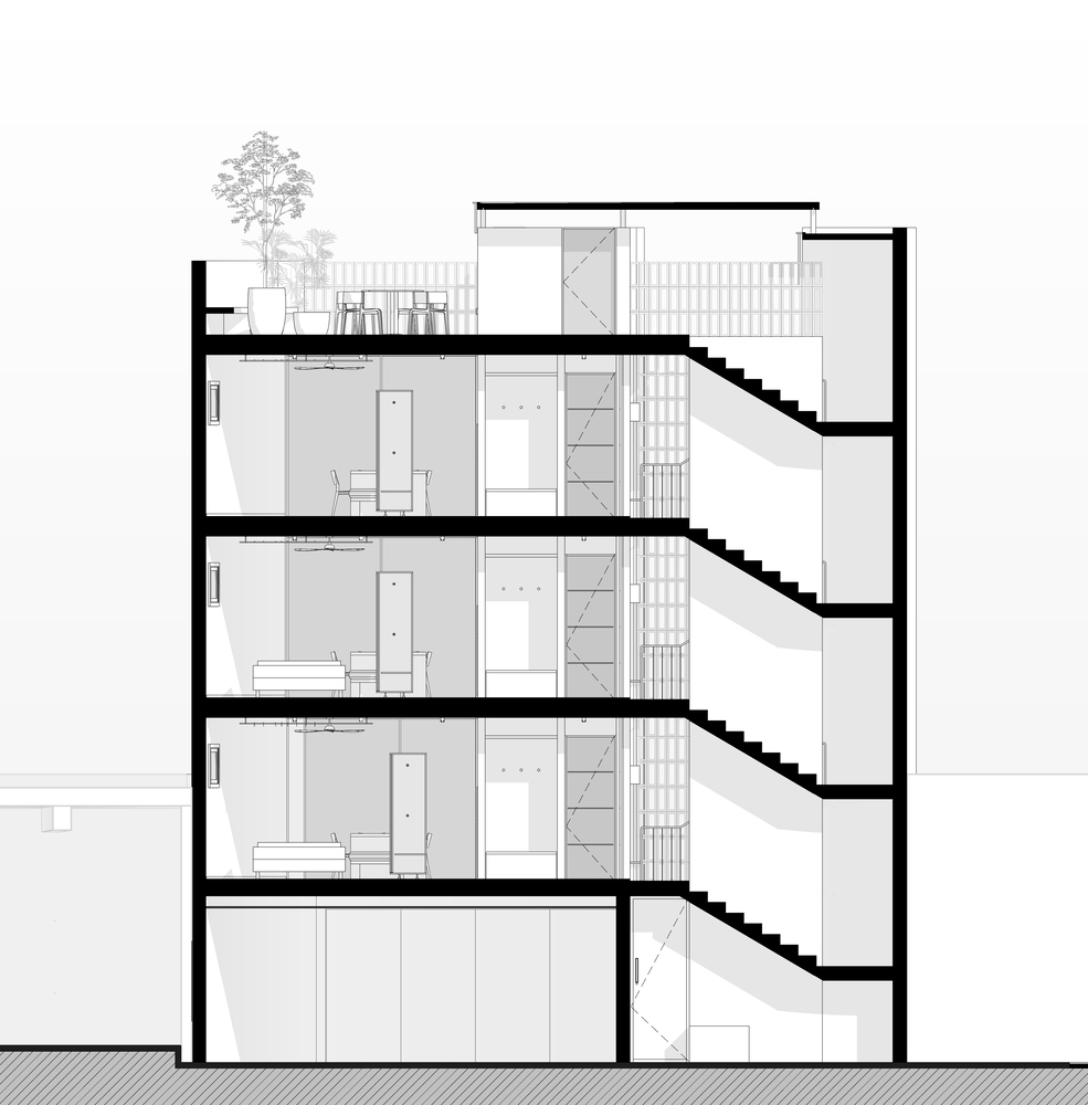 墨西哥佩雷达·韩工作室“走廊建筑”多功能空间设计-27