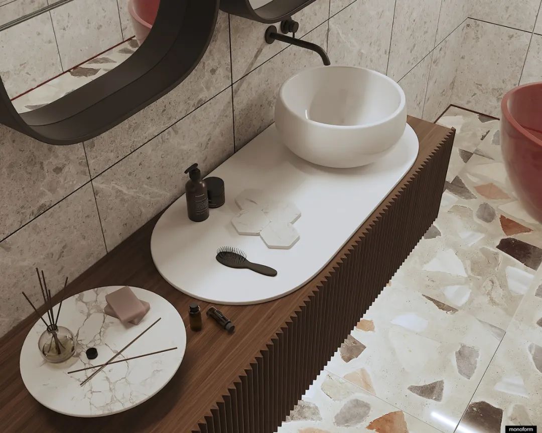 大气时尚的巧克力色木质住宅设计-15