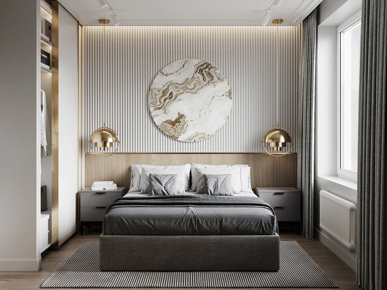 私人空间的艺术品——100 款卧室背景墙设计鉴赏-65