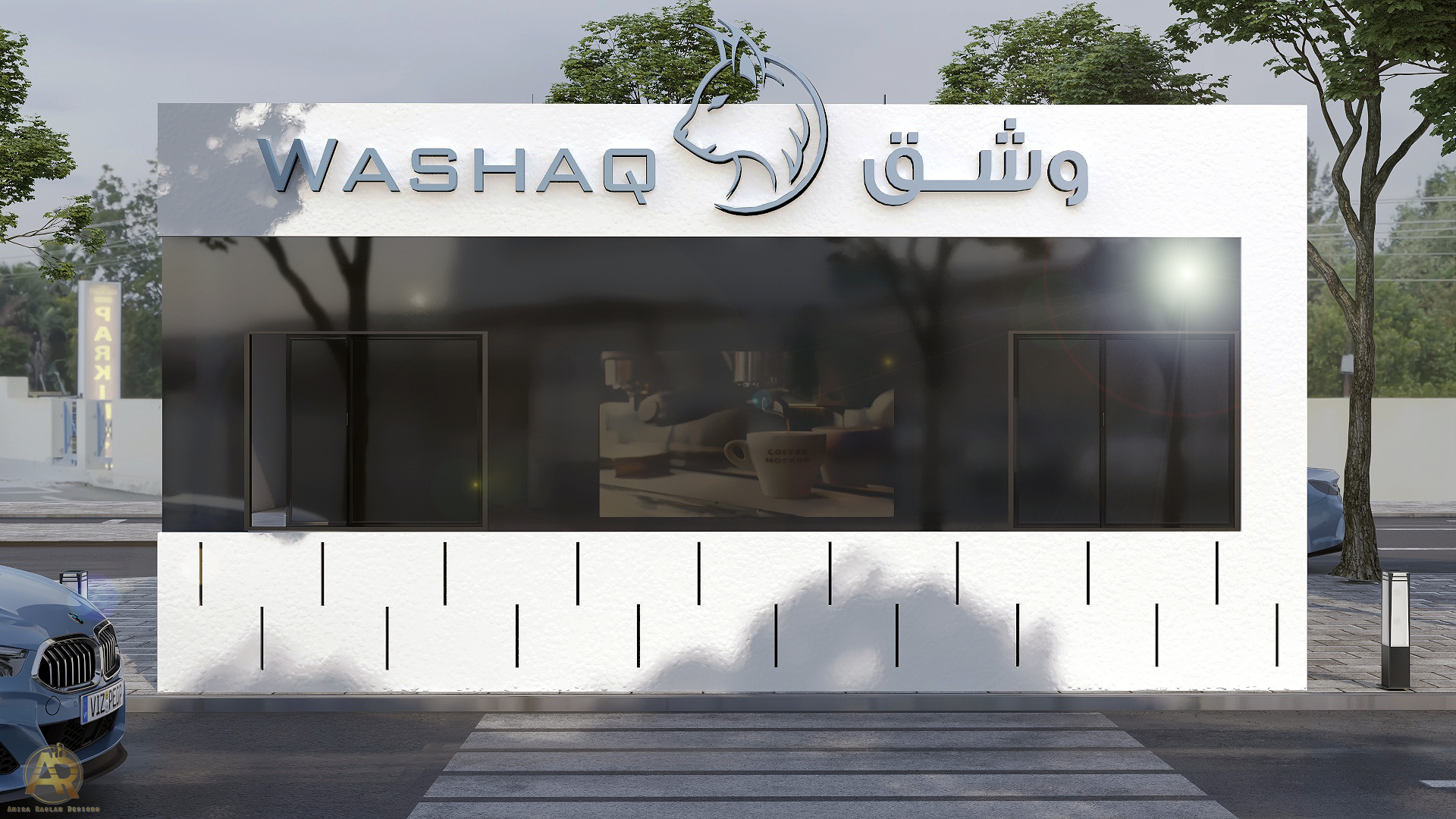 Washaq Drive Thru 咖啡店丨沙特阿拉伯丨Amira Raslan-8