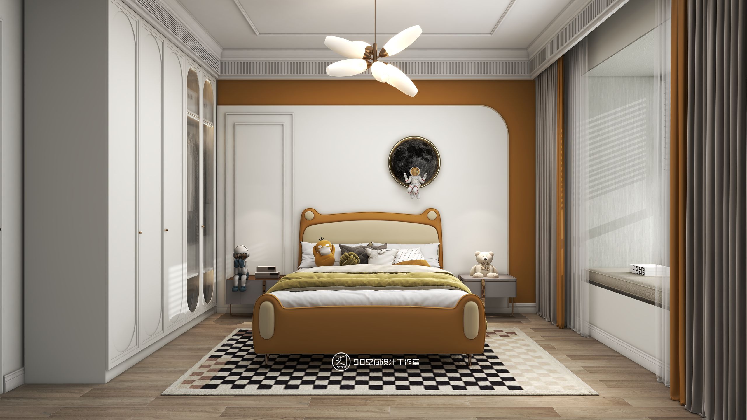 125㎡法式风,寻找家中氛围感丨90空间设计-33