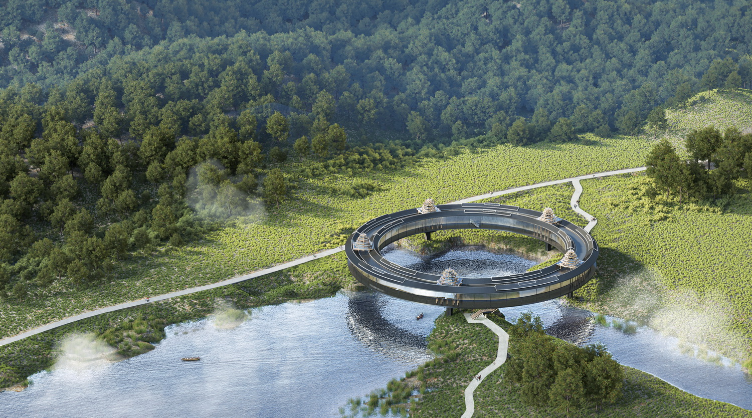 风雨环屋·三江县洲北村文化综合体设计方案丨中国广西丨外行建筑-0