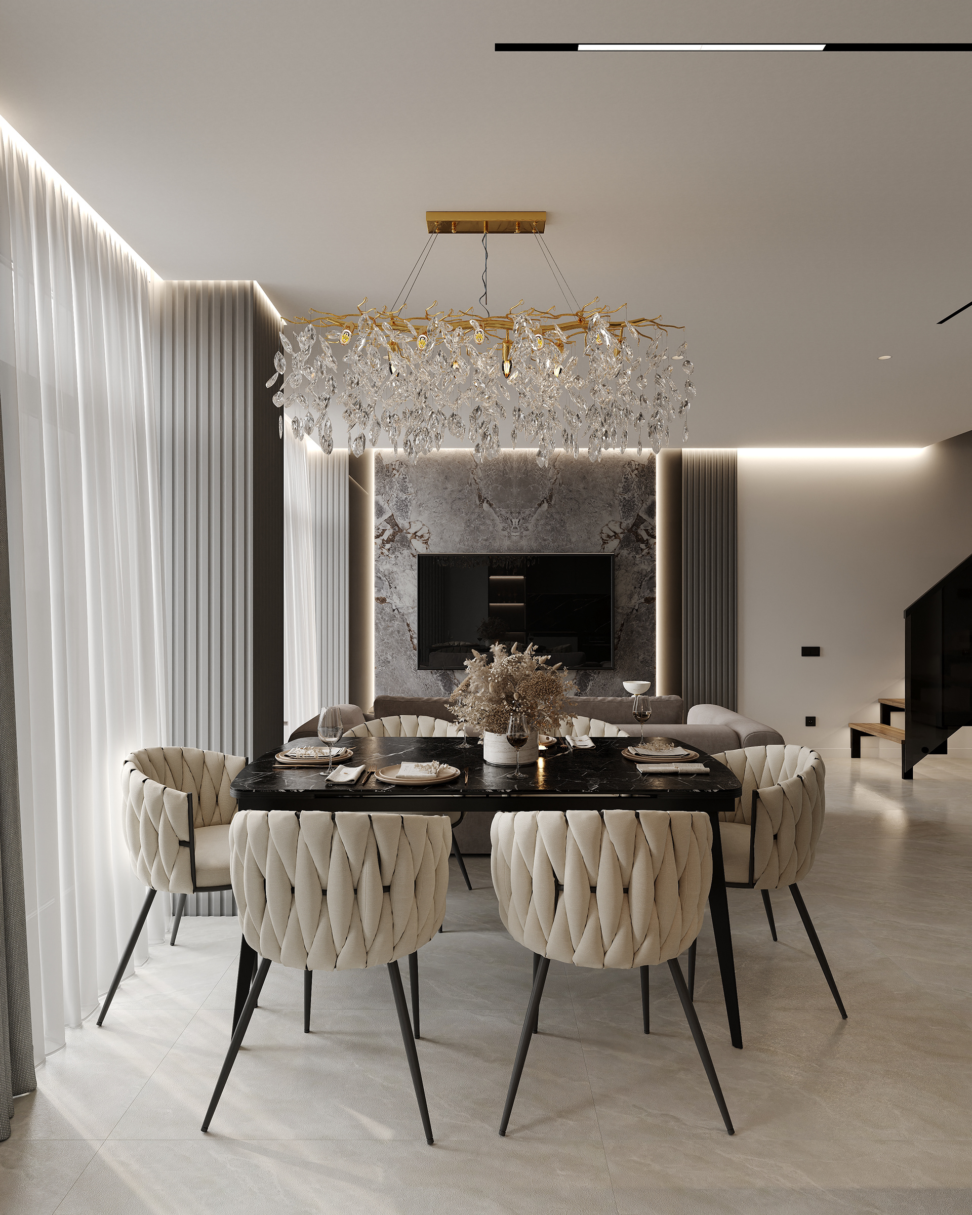 “PENTHOUSE”室内设计丨乌克兰基辅丨Daryna Gulei-7