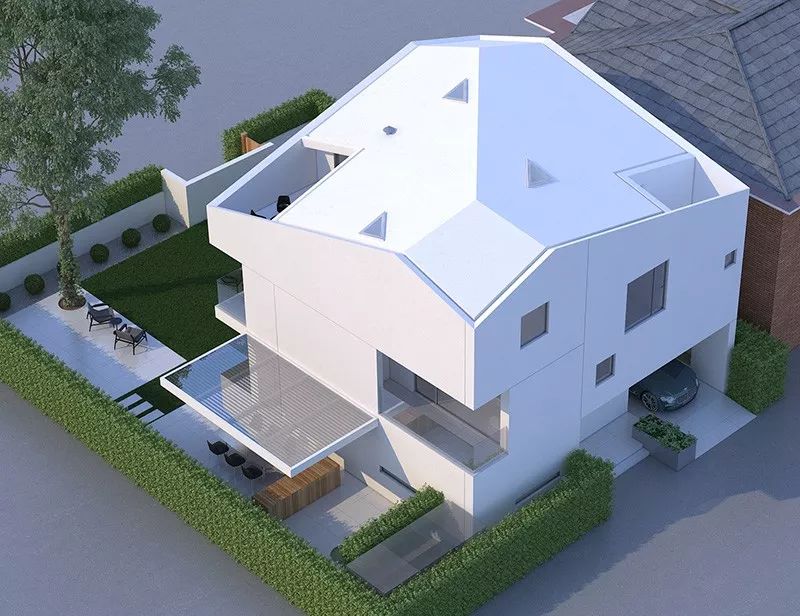 150 万打造现代极简别墅,滑梯藏匿童趣空间-20