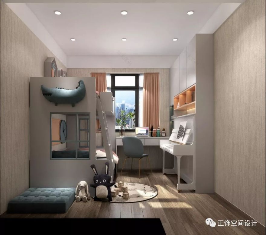 棕榈湾 100 平轻奢四房 | 三代同堂的现代城市生活-39