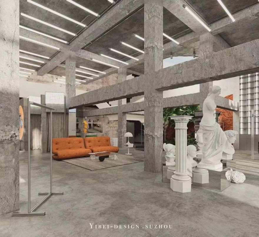 工业风混搭中古商业空间设计丨中国苏州丨一贝设计-2