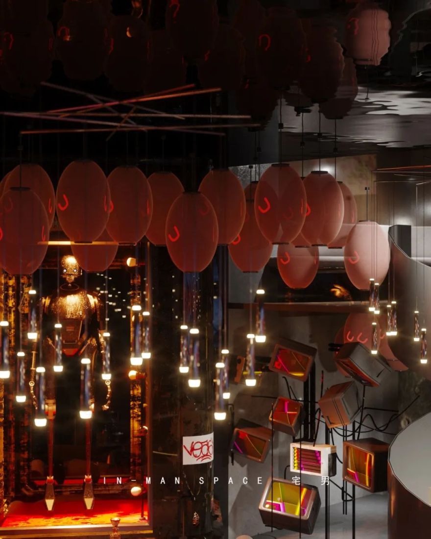 赛博朋克成都狂门酒吧,太空异次元之旅-26