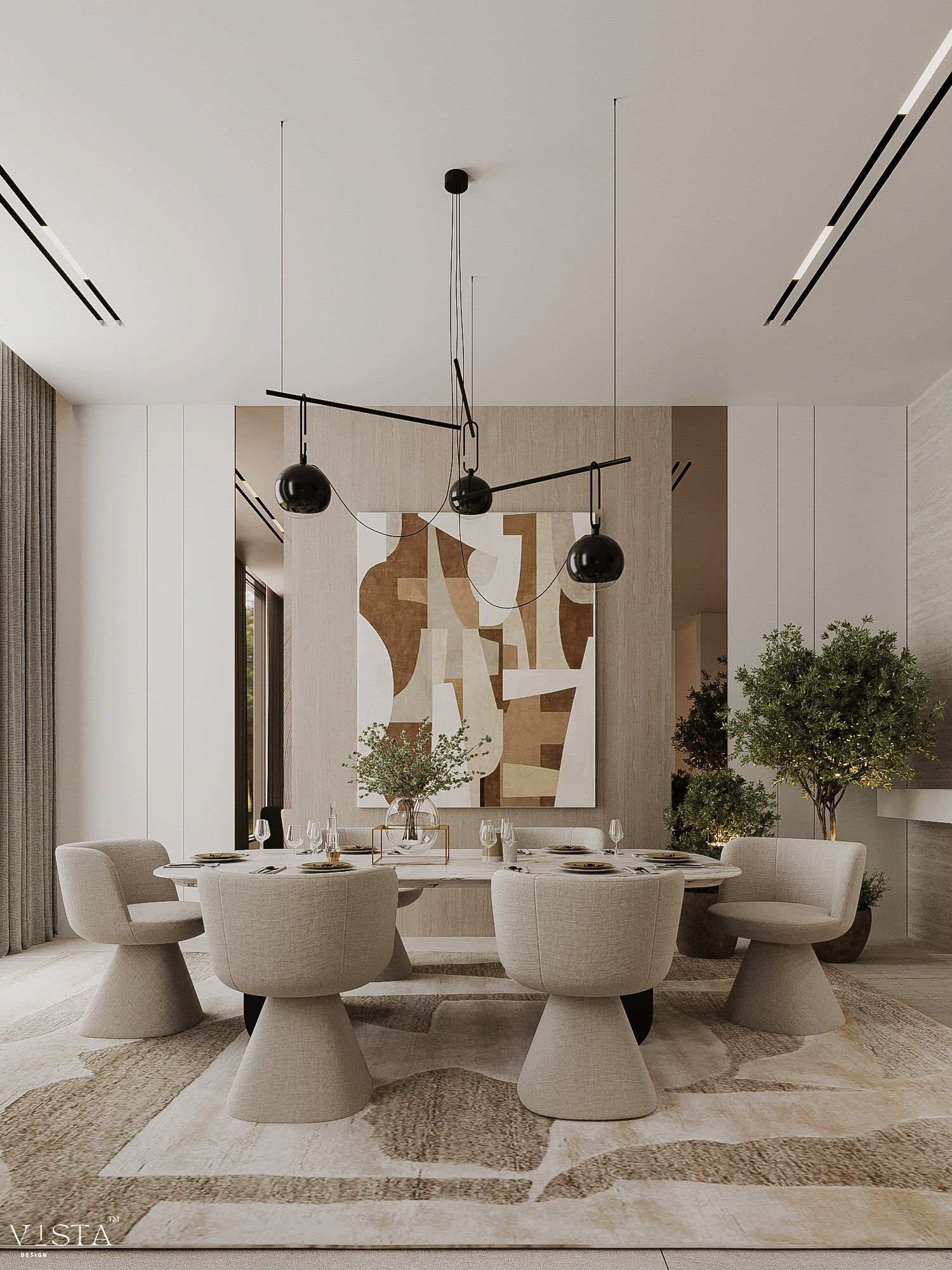 餐厅与客厅 · 沙特阿拉伯（注：KSA是沙特阿拉伯王国Kingdom of Saudi Arabia的缩写 ）丨VISTA Design-6