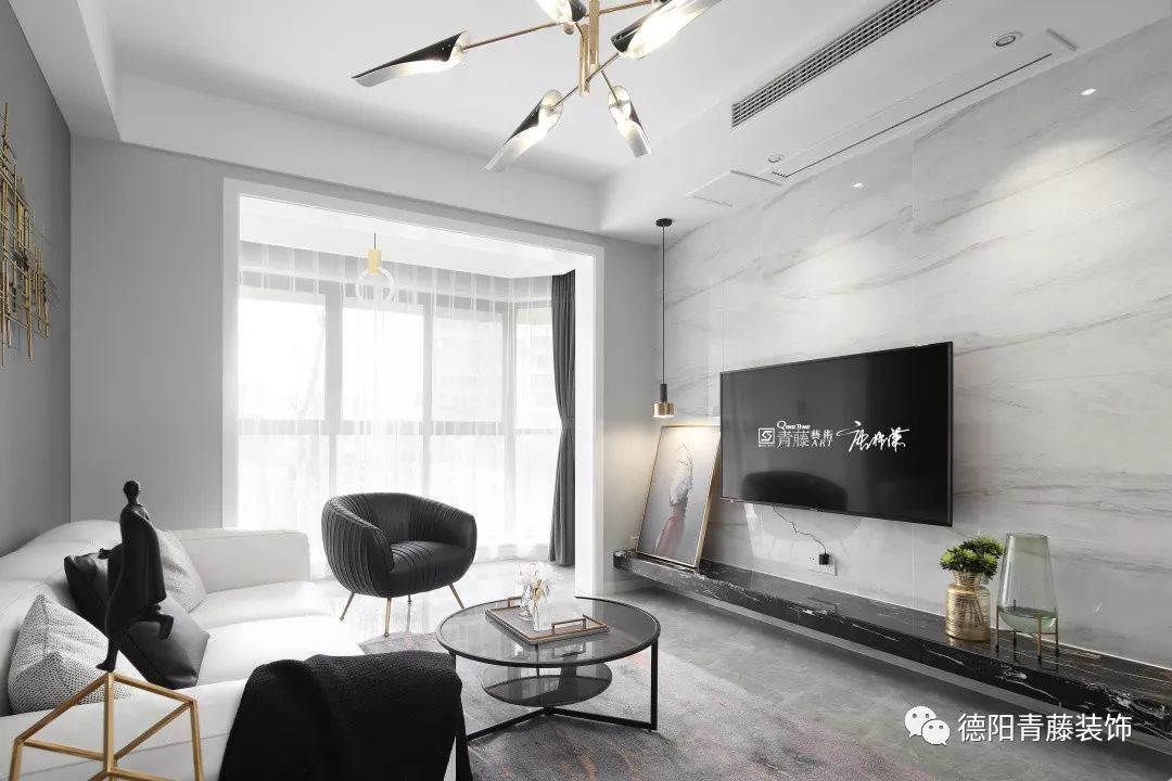 德阳山海天二期 98㎡现代轻奢家居设计-25