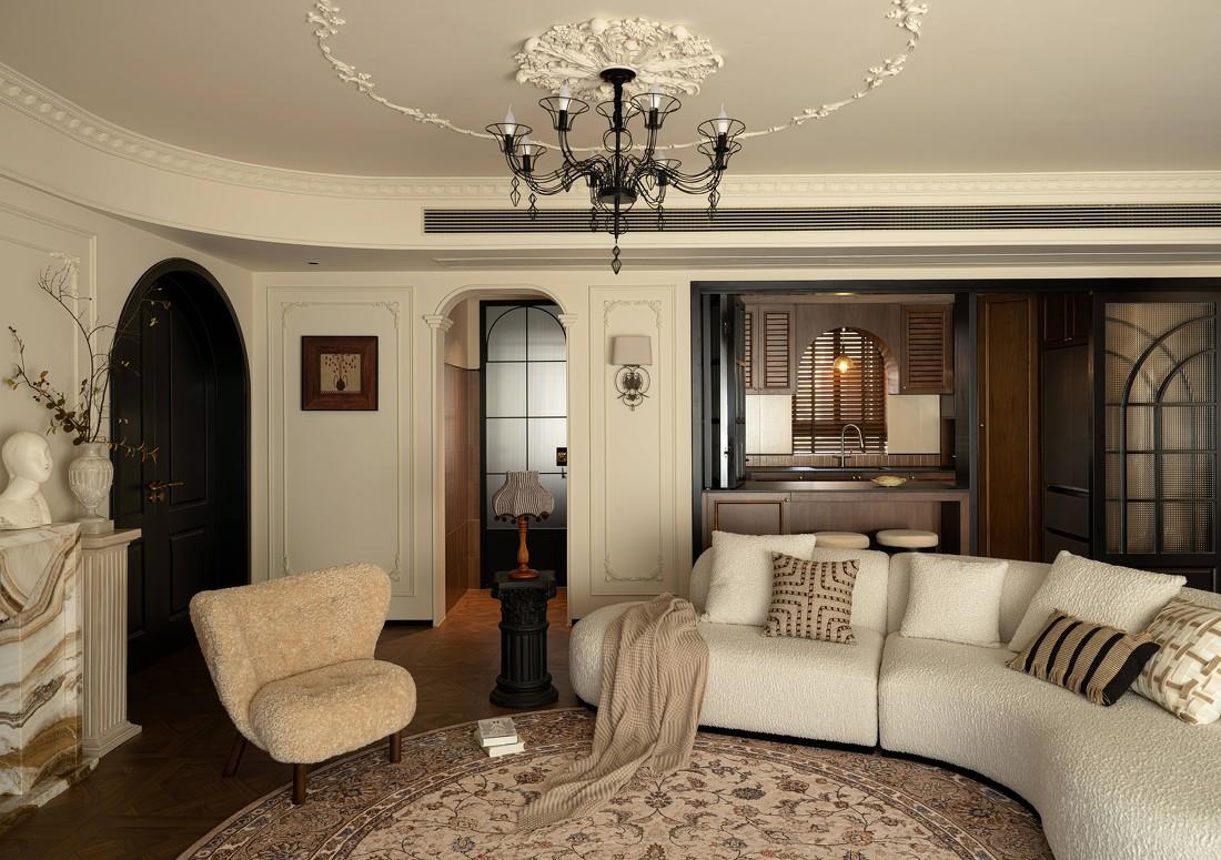 锦江悦府·法式复古风·平衡结构与精致优雅-3