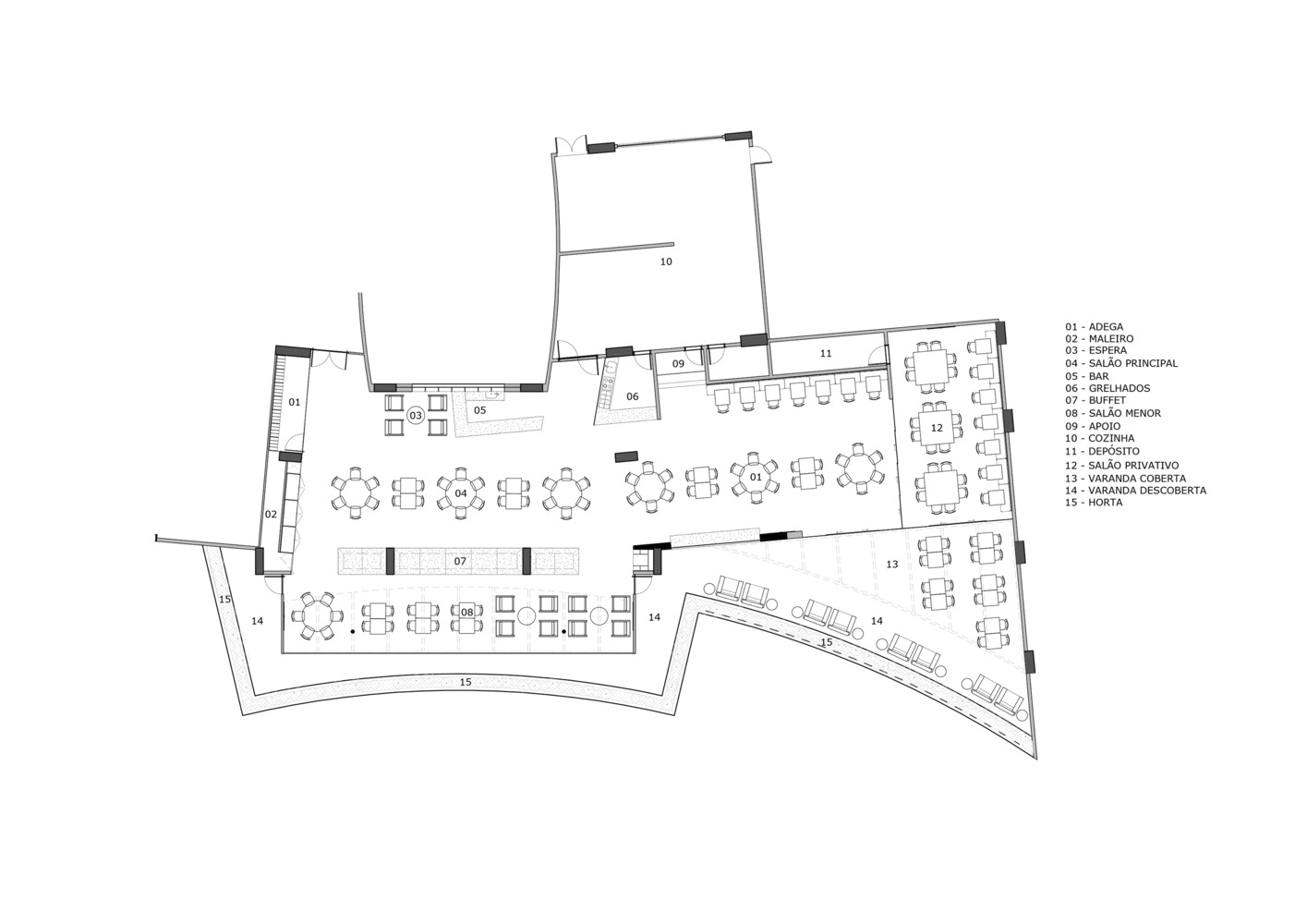 巴西 Norton 餐厅的悬浮木质天花板设计-44