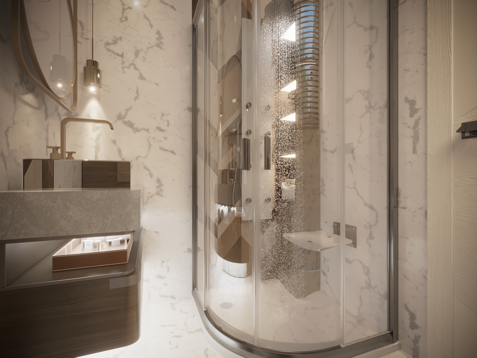 Boy Bed Room and Bath Room Villa Modern-9