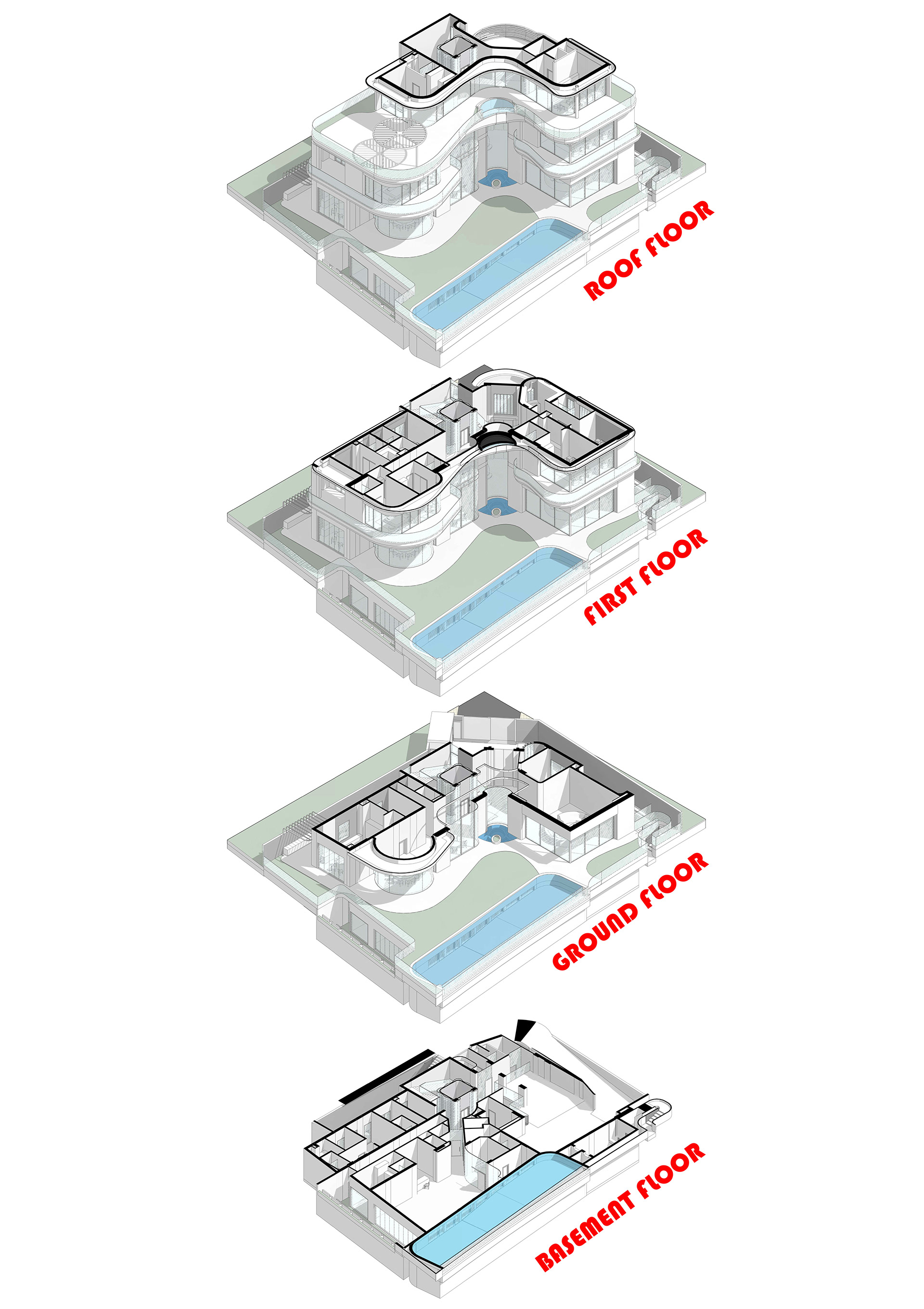 Beach Private Villa - Design Development Journey-7