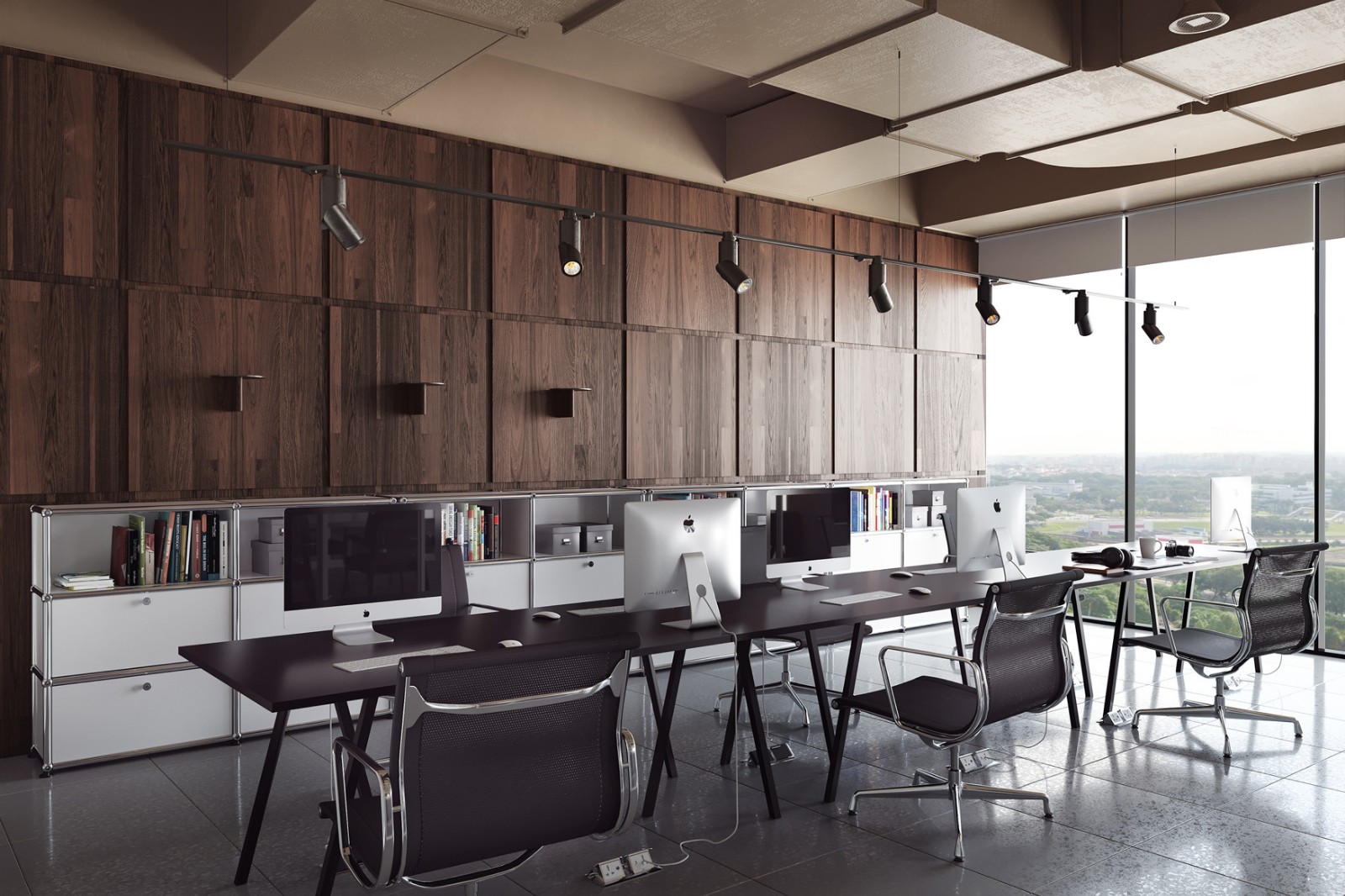 森林主题办公室，稳重清新好气质  Bogdan Ciocodeica-5