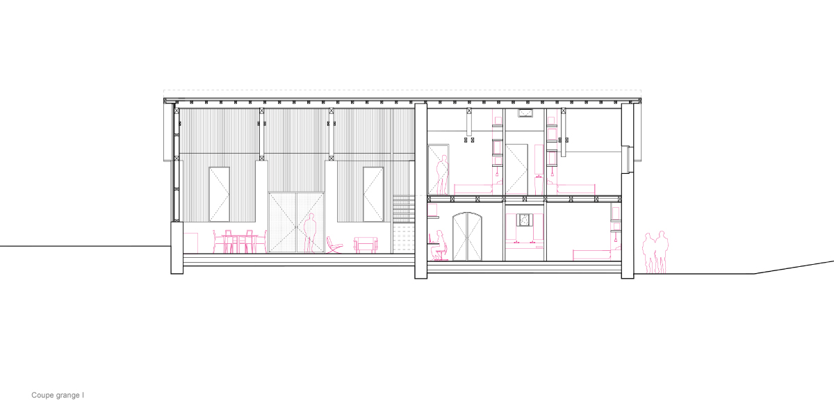 Granges Périgourdines réhabilitées en gîte - CoCo architectureCoCo architecture-3
