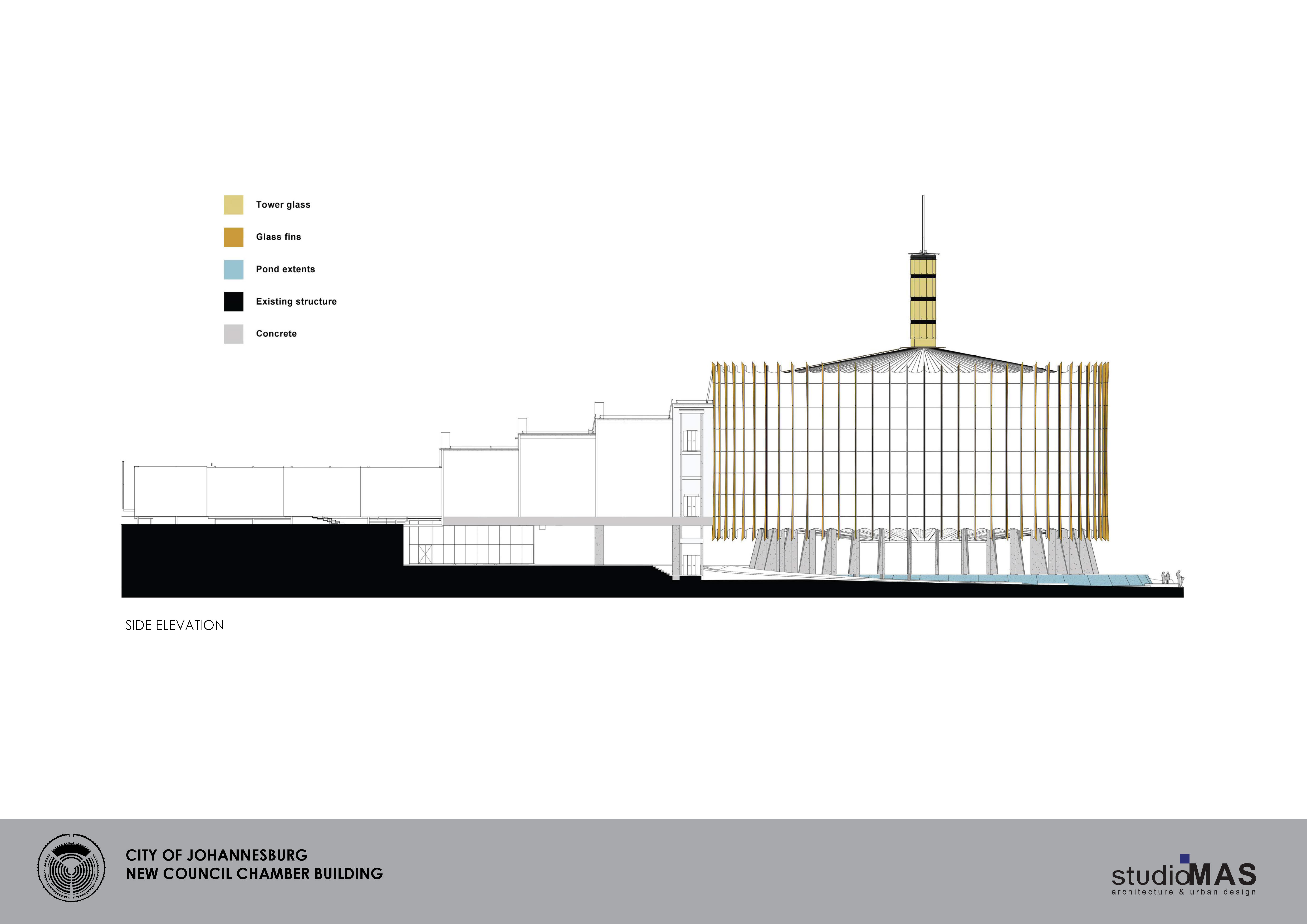 约翰内斯堡市议会会议厅丨南非约翰内斯堡丨Studio MAS Design-15