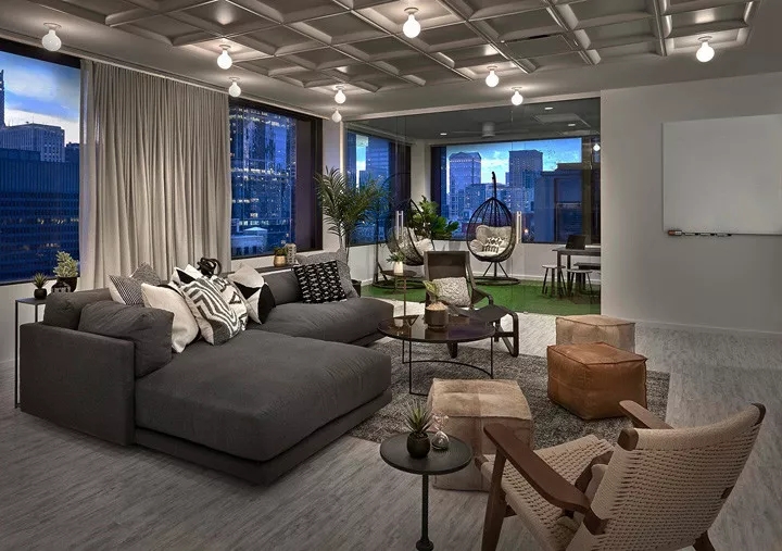 芝加哥 Akuna 总部 | 流水概念的休闲金融空间-12