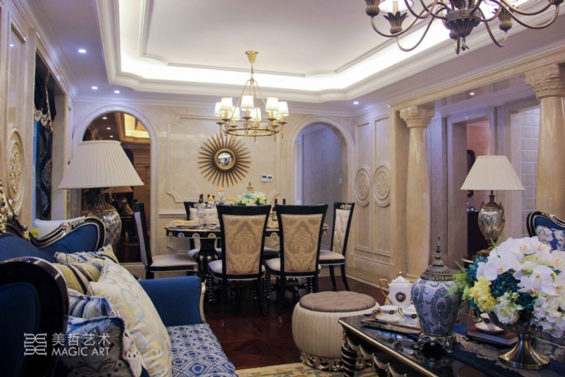 【美哲艺术】梧桐墅大平层样板房-3