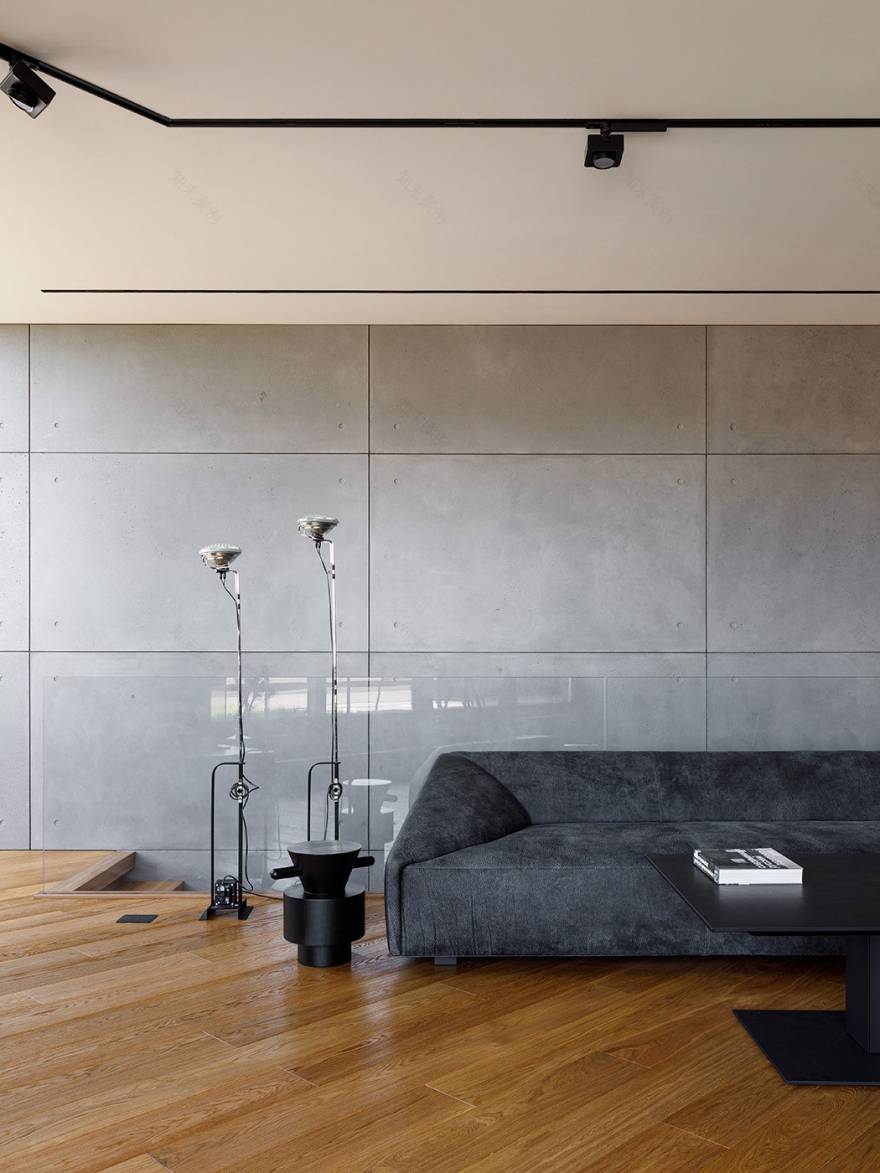 现代极简黑灰公寓 | 设计师伊利亚·泽伊曼的杰作-14