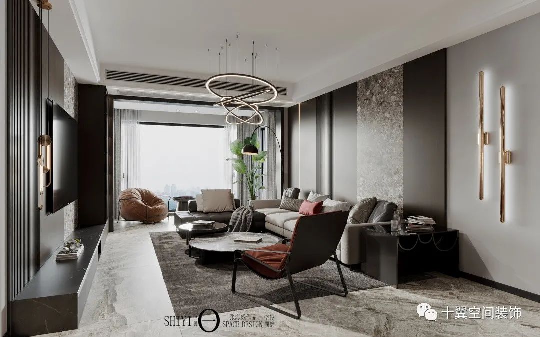 淳厚咖啡香 · 张海威的新中式设计魅力丨十翼空间装饰-21