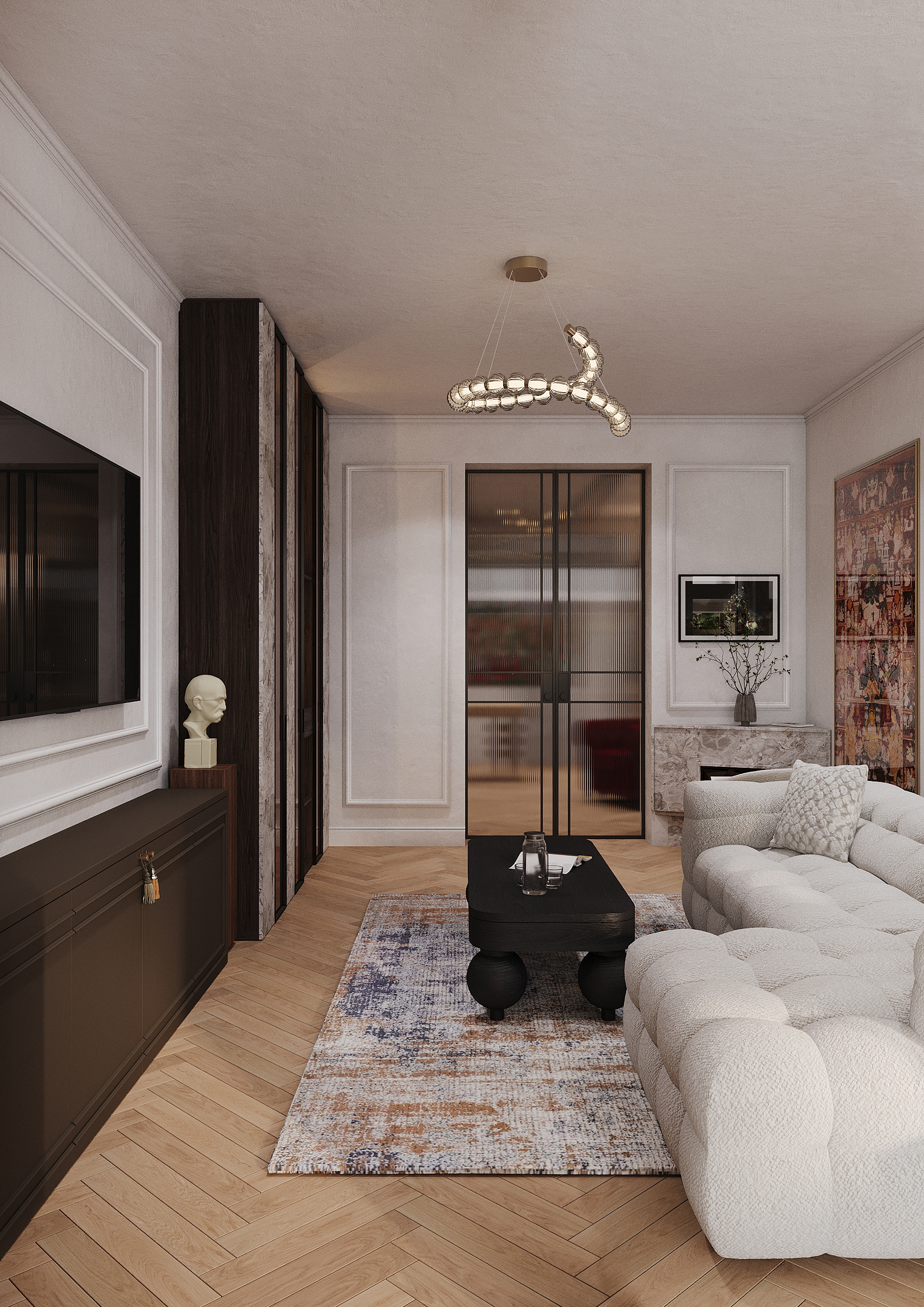 温暖现代客厅丨捷克丨asme_design-0