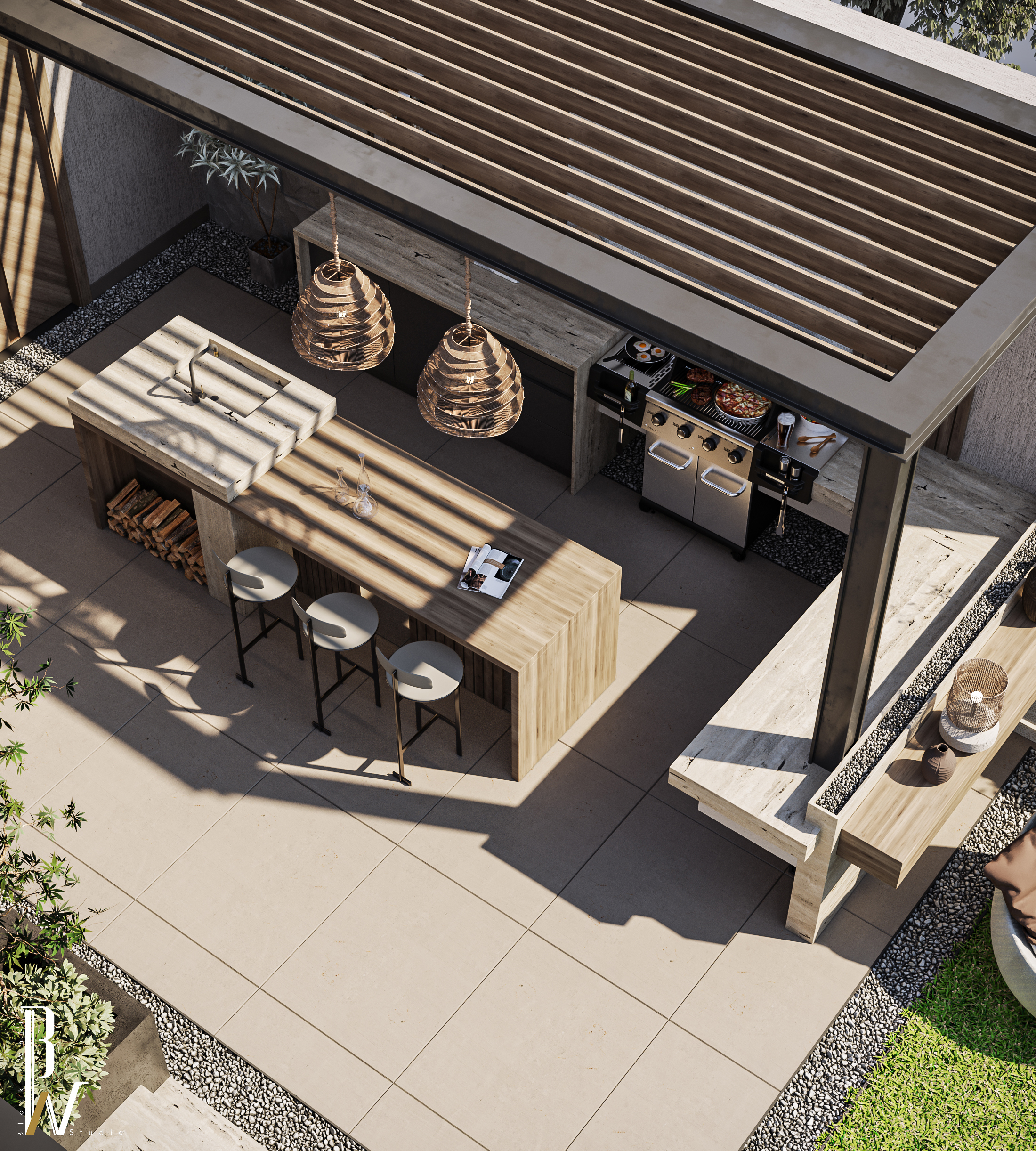 屋顶设计丨Black N White-17