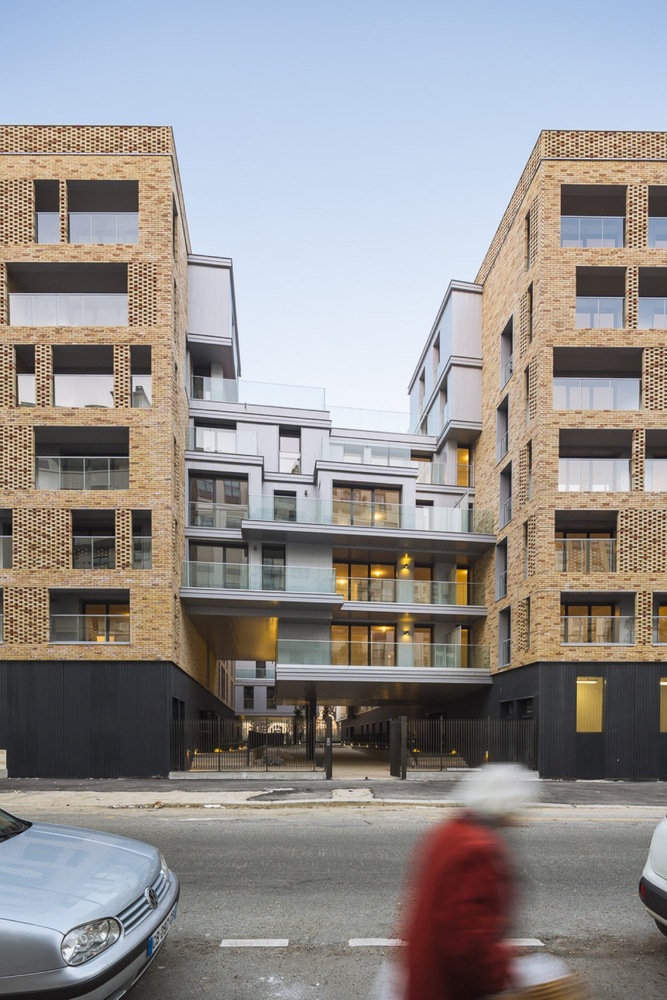 巴黎生态区砖砌云层公寓-38