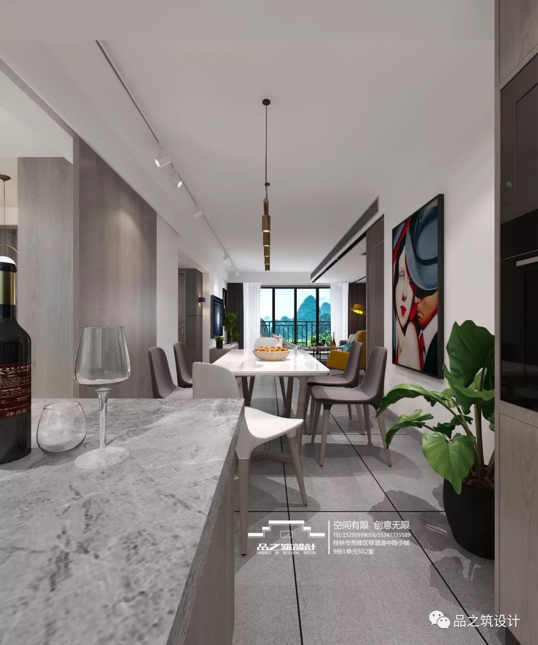 128㎡公园 1 号极致简约风空间设计,彰显高品质生活态度-12