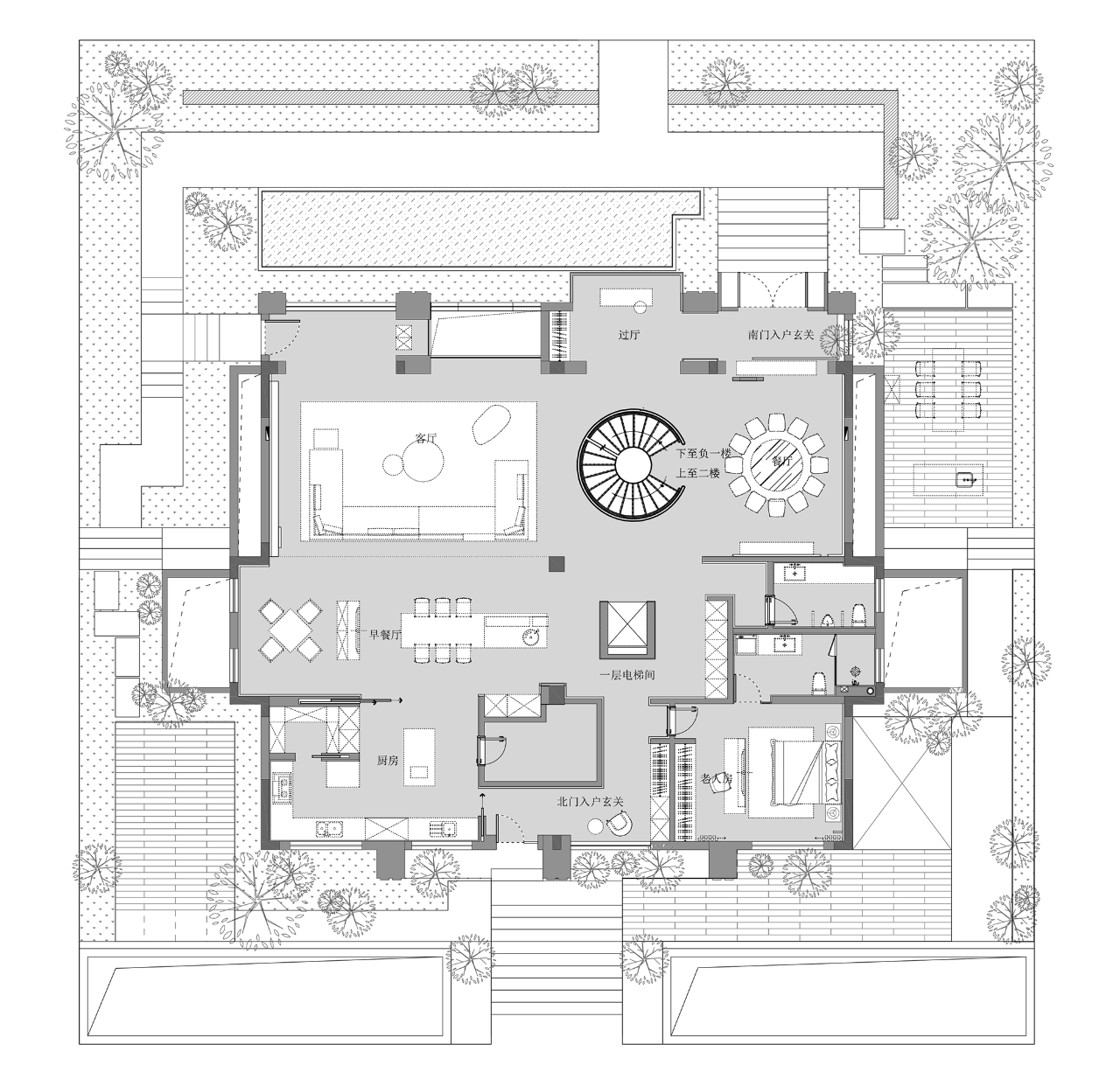 安生设计 吴振宝新作｜1500㎡ 现代别墅，游园如心-77