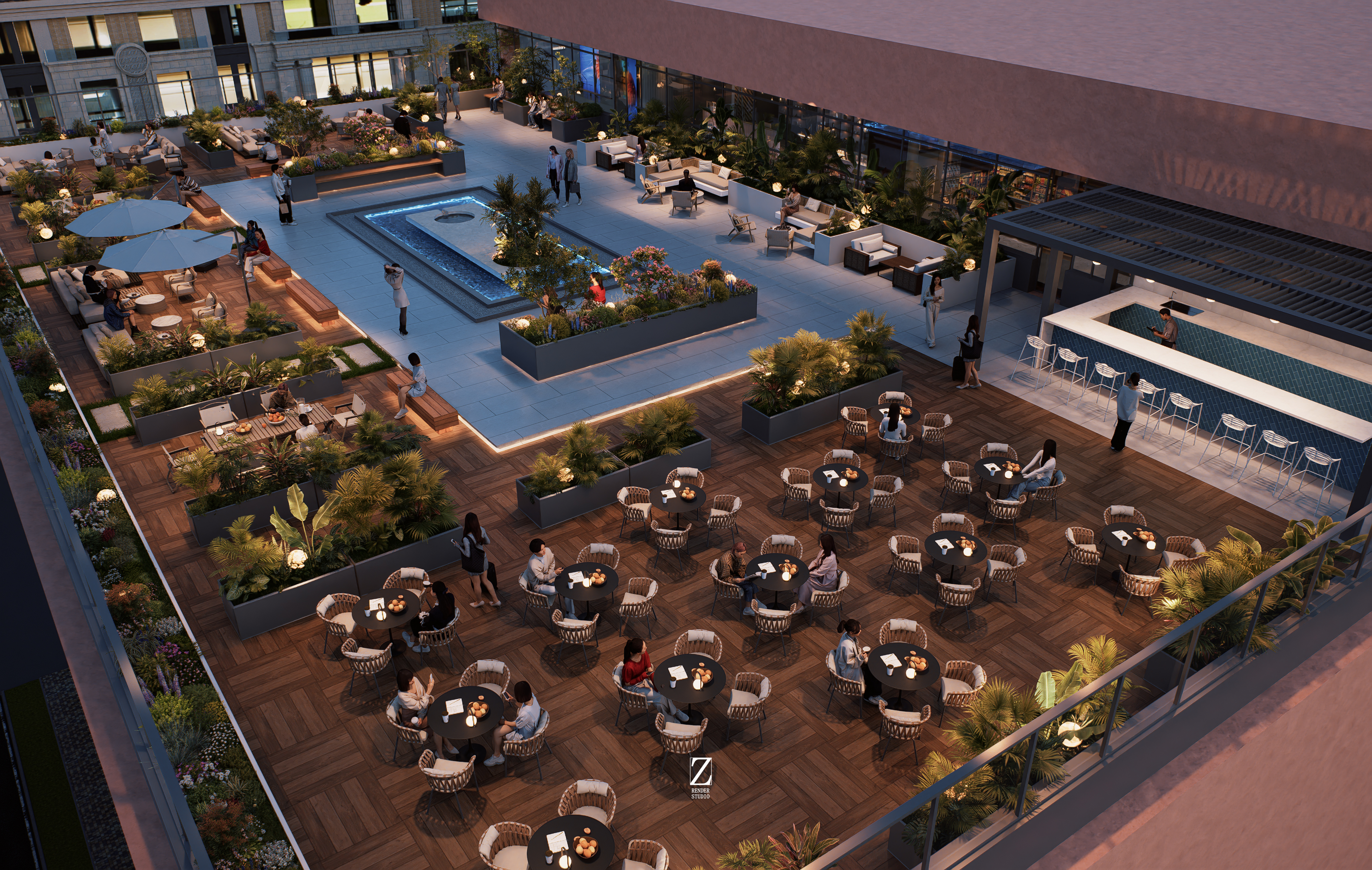 庭院方案草图＋d5渲染-3