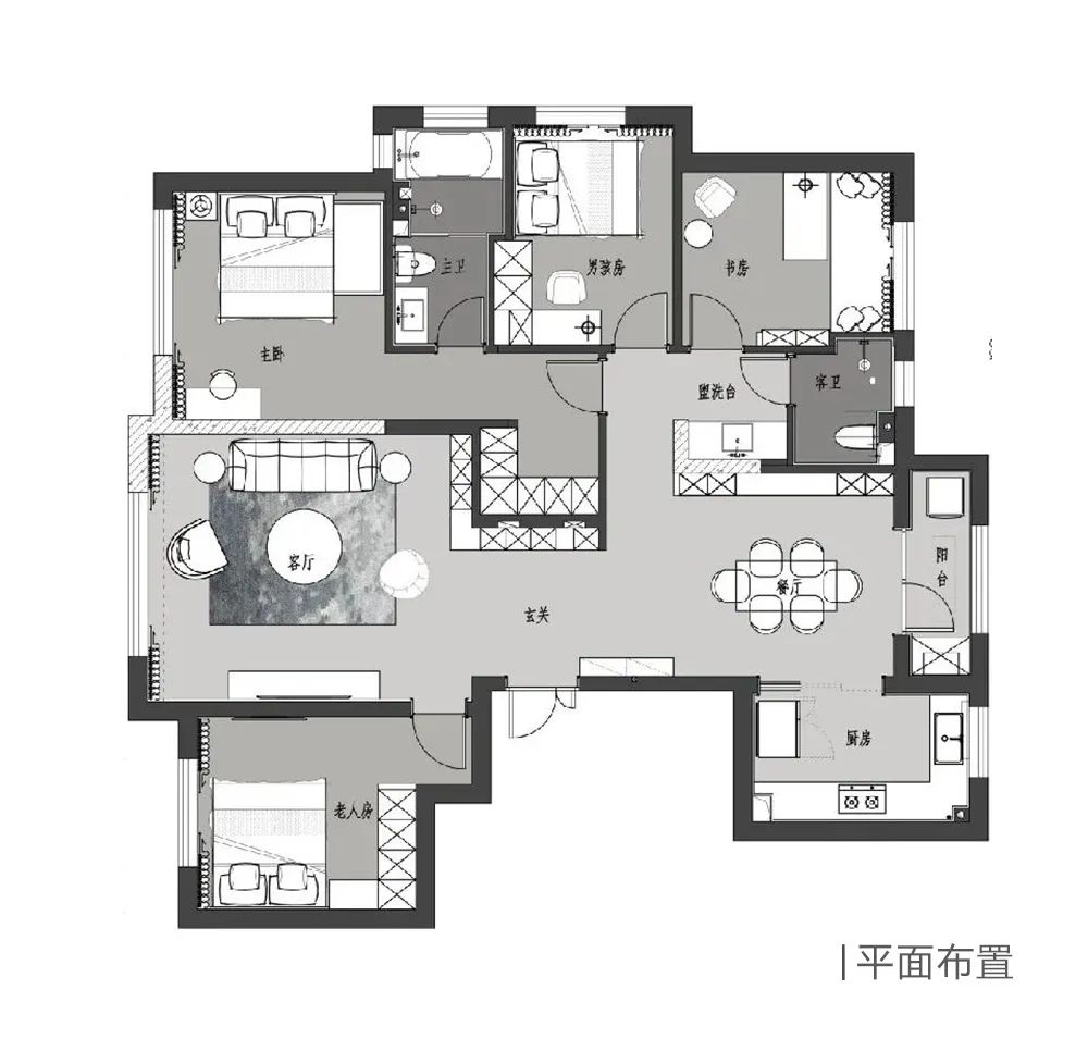 融创中园 115㎡环保舒适家丨哈尔滨大树装饰-10