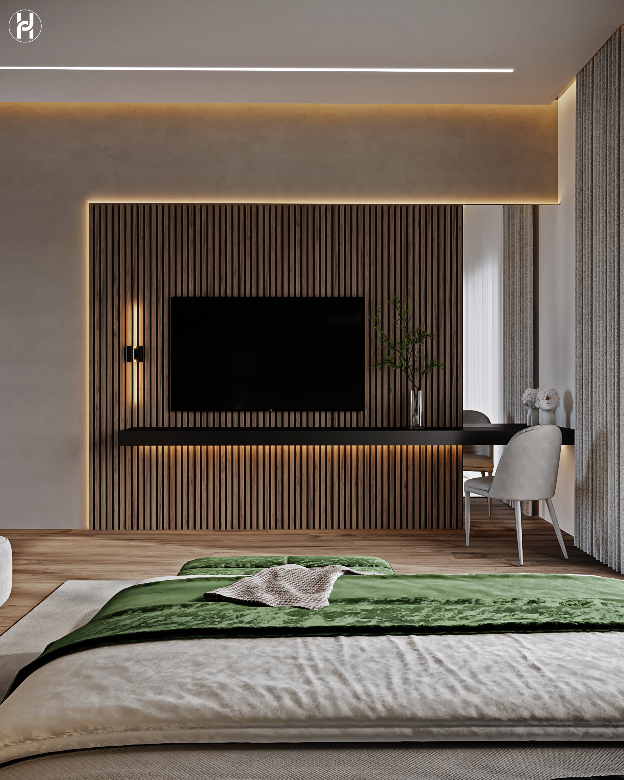 绿色卧室丨Marwa Salah-9