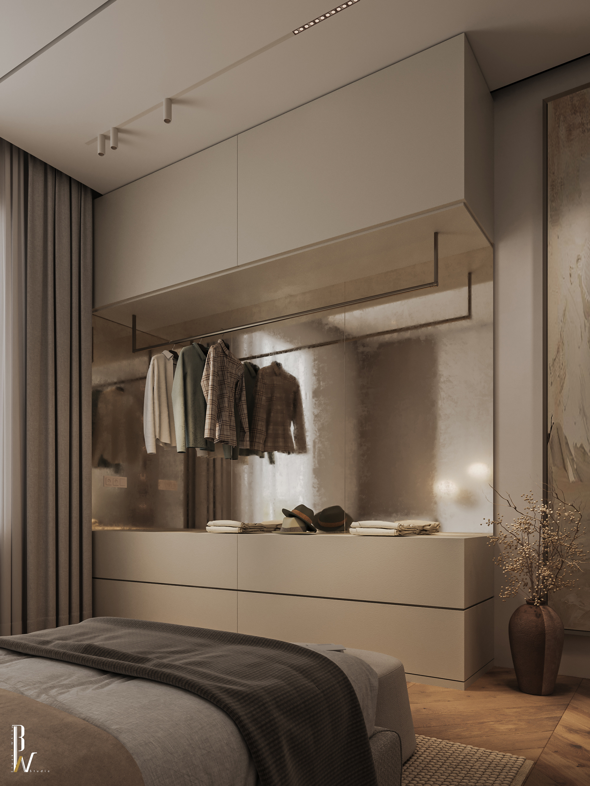 双人卧室丨Black N White-16