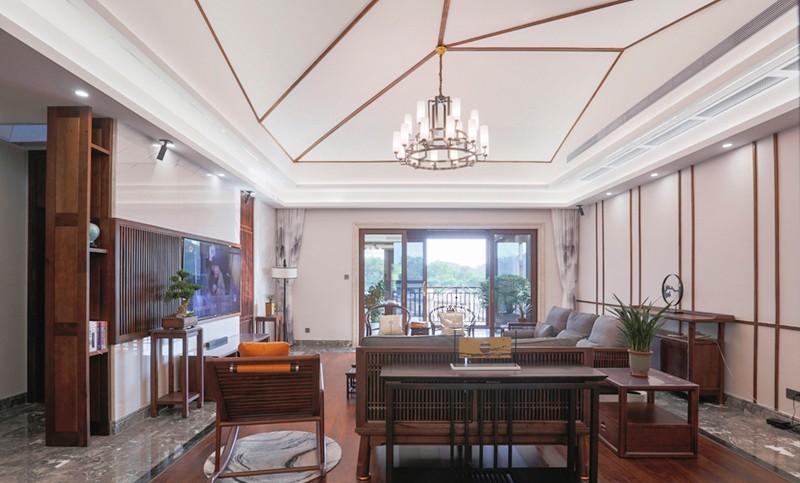 浩天_小萌牛 180 平中式居所 | 古韵简约,生活情趣满溢-2