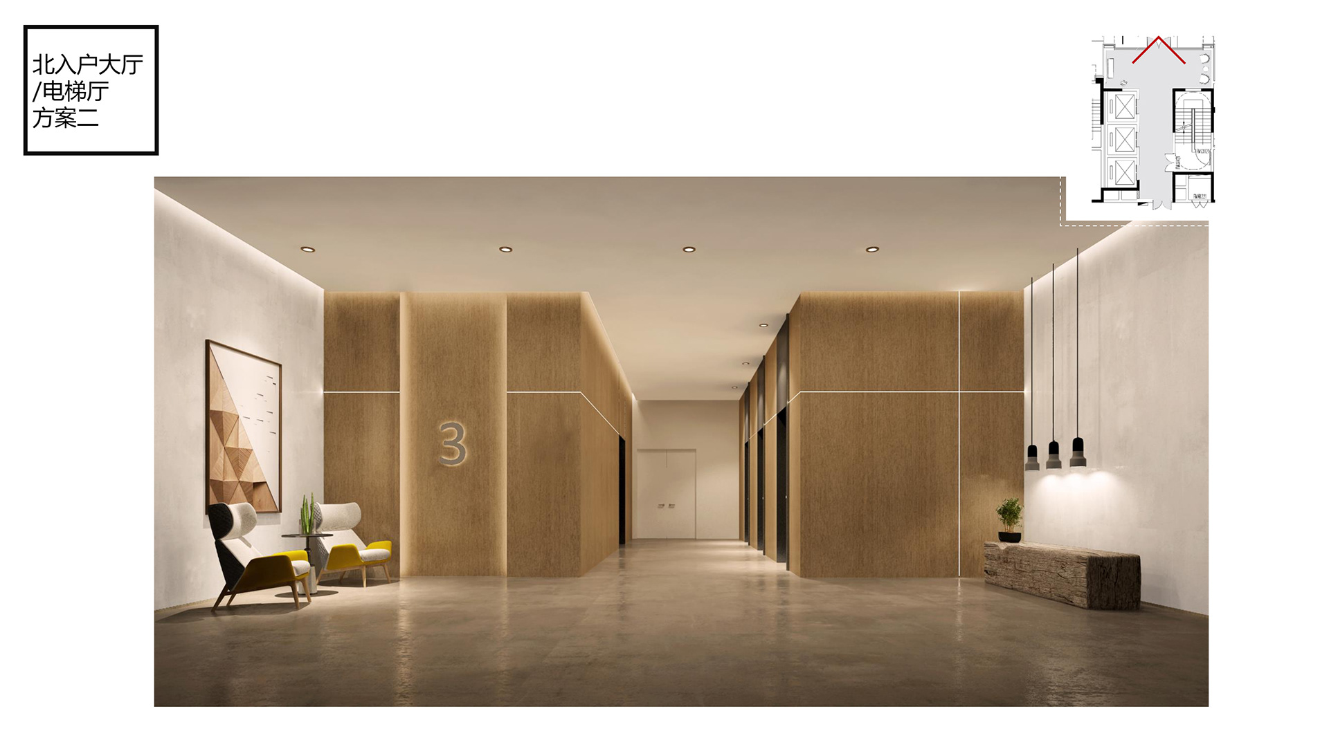 宝山长租公寓北入户大厅,电梯厅及走廊设计丨中国上海-18