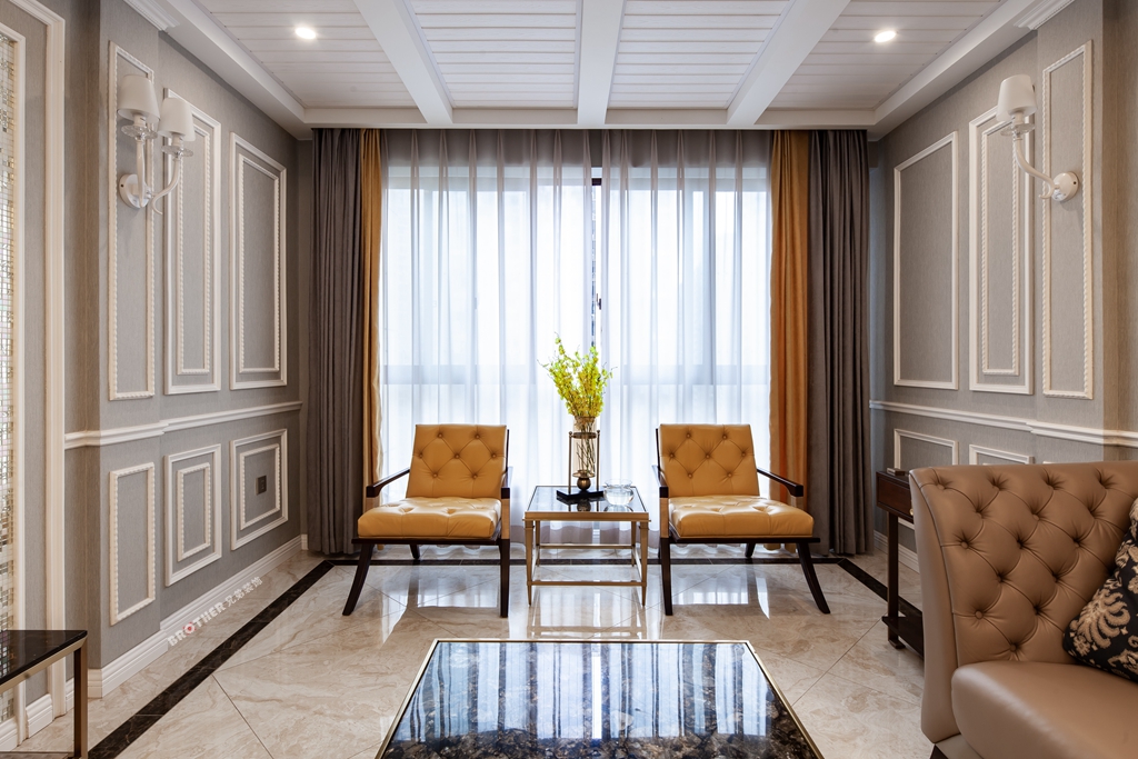 新鸥鹏教育城 104㎡欧式风格装修设计-16