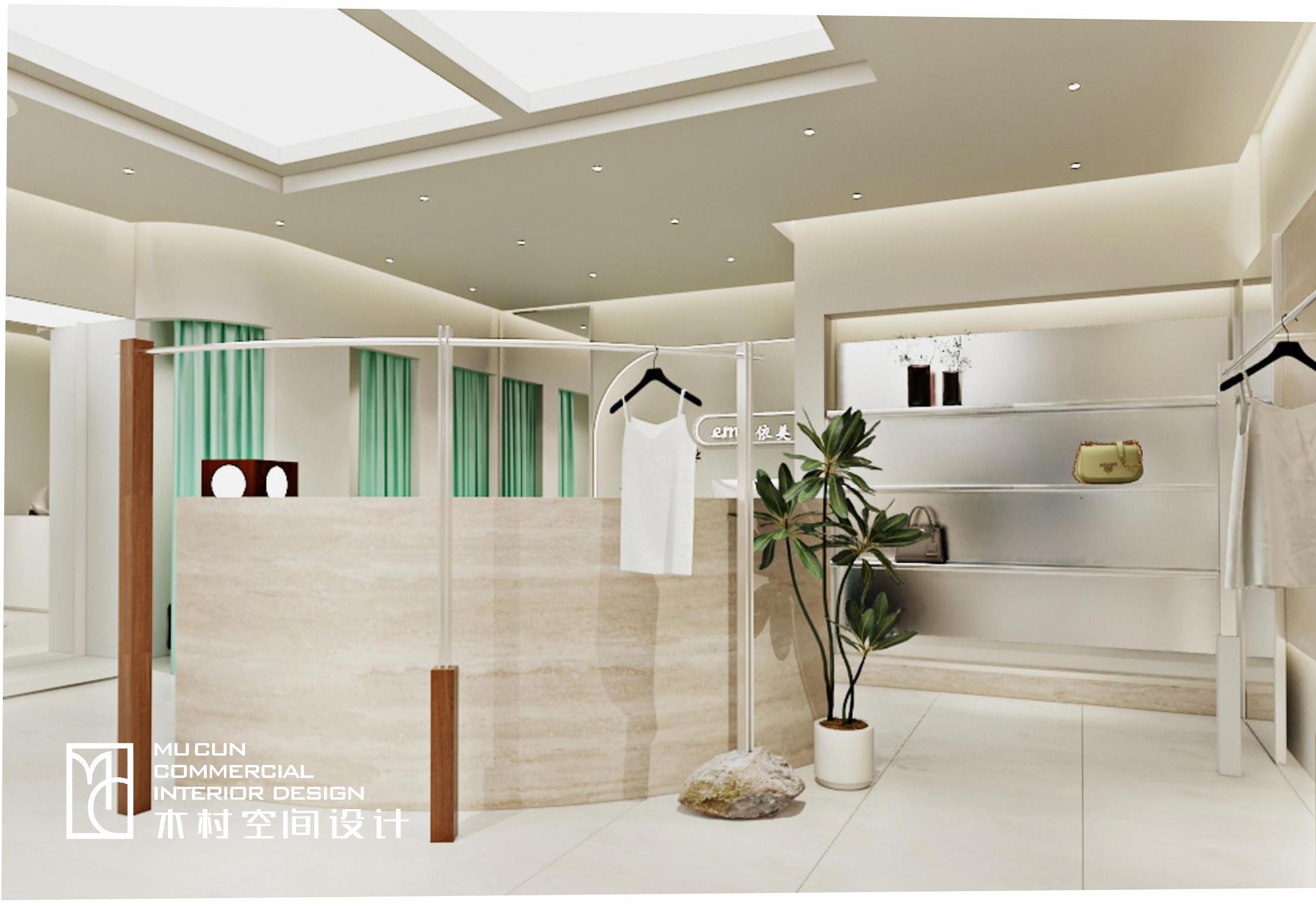 奶油风服装店设计丨中国上海丨木村空间美学-6