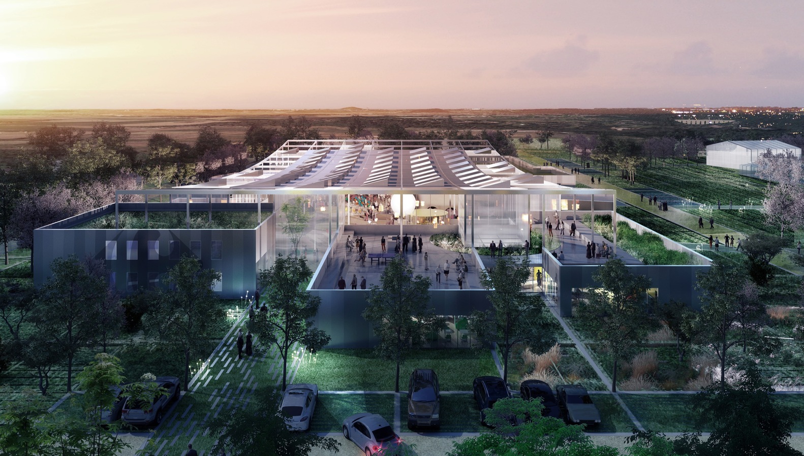 克莱芒·布朗谢建筑设计公司为法国硅谷家乐福设计的农业灵感研究中心-46