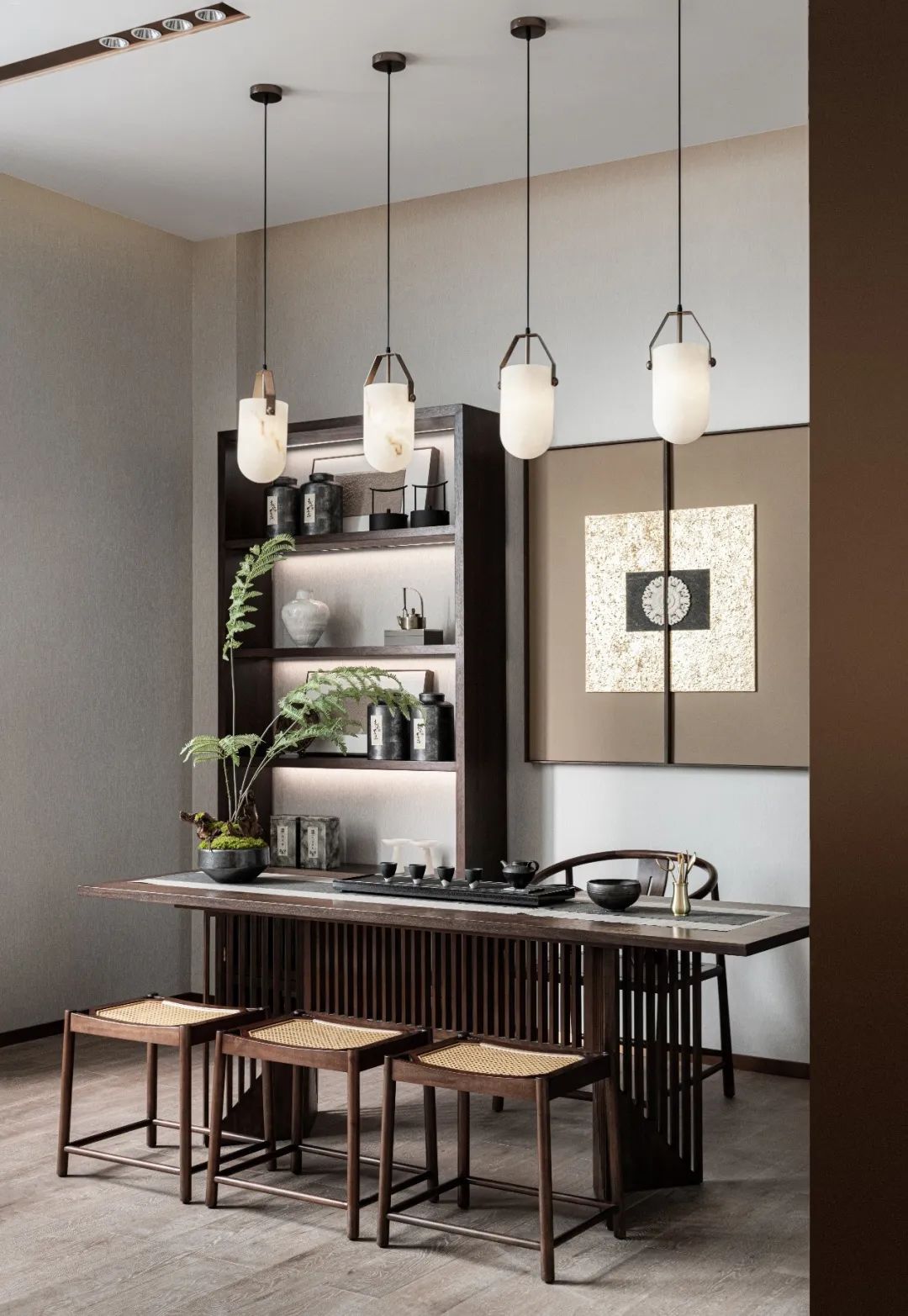 济南银丰国泰江悦项目售楼处丨中国济南丨万景百年室内设计-43