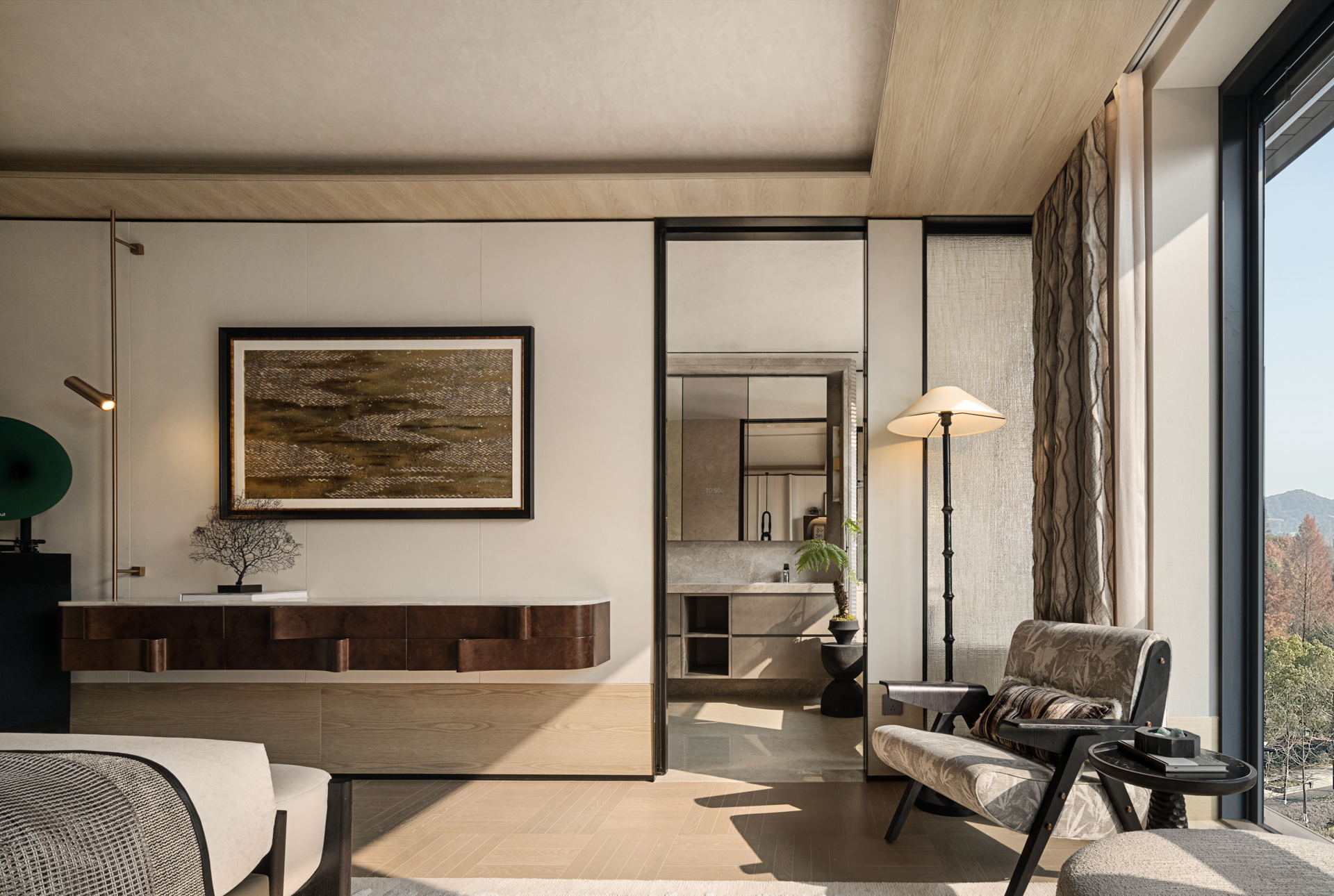 【IF DESIGN】新松弛主义丨杭州咏湖云庐中叠丨中国杭州丨软装IF DESIGN羽果设计-27