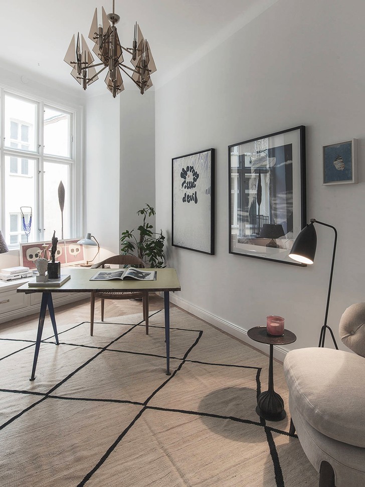 斯德哥尔摩历史建筑中的瑞典简约豪华公寓-17