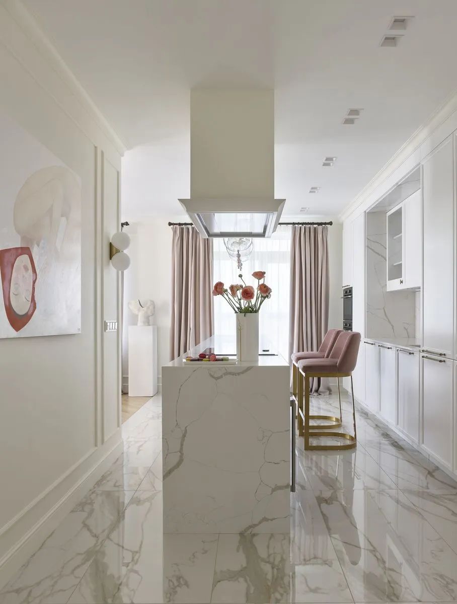 现代 195㎡粉色系法式的居住空间-14