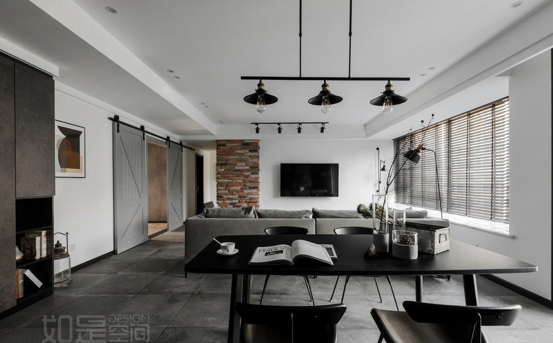 成都如是空间设计田青 | 水泥工业风平层住宅,回归本真美-0