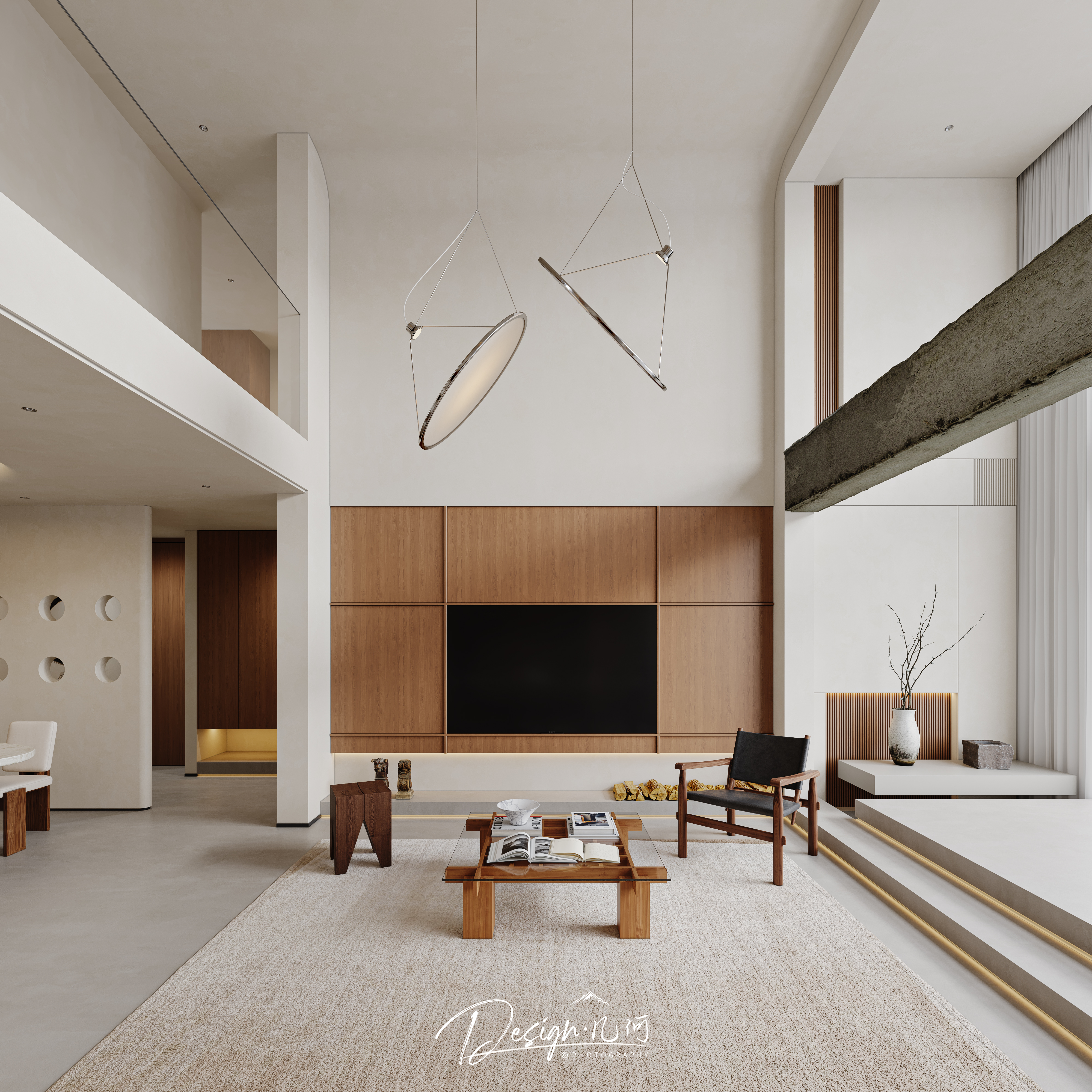 几何空间视觉表现 | 天玺湾中古风客餐厅（日景篇）-1