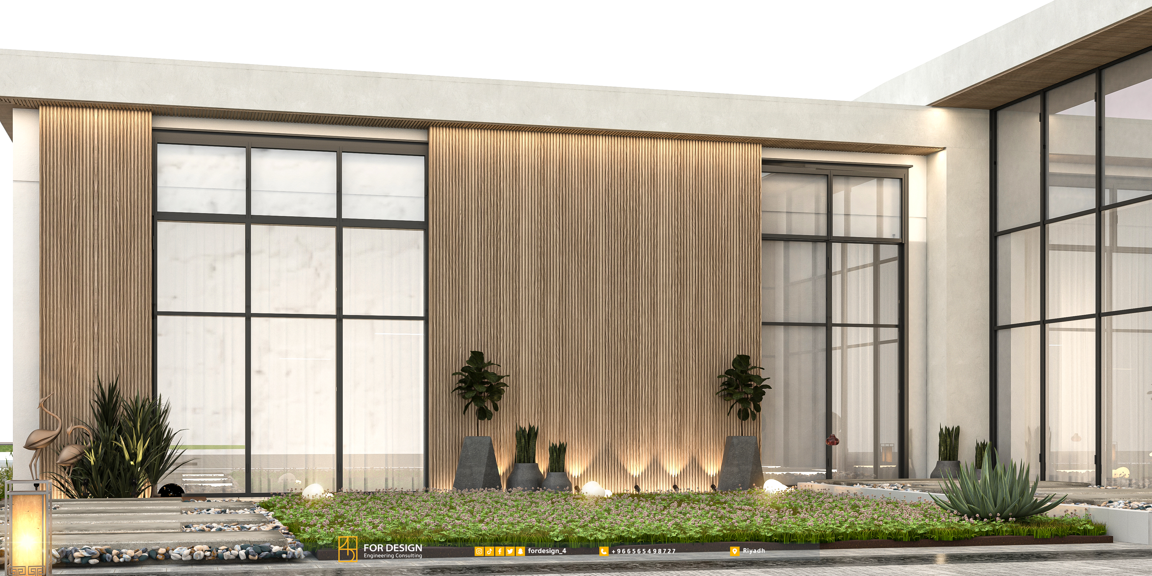 现代别墅设计与景观丨HEBA ADEL-4