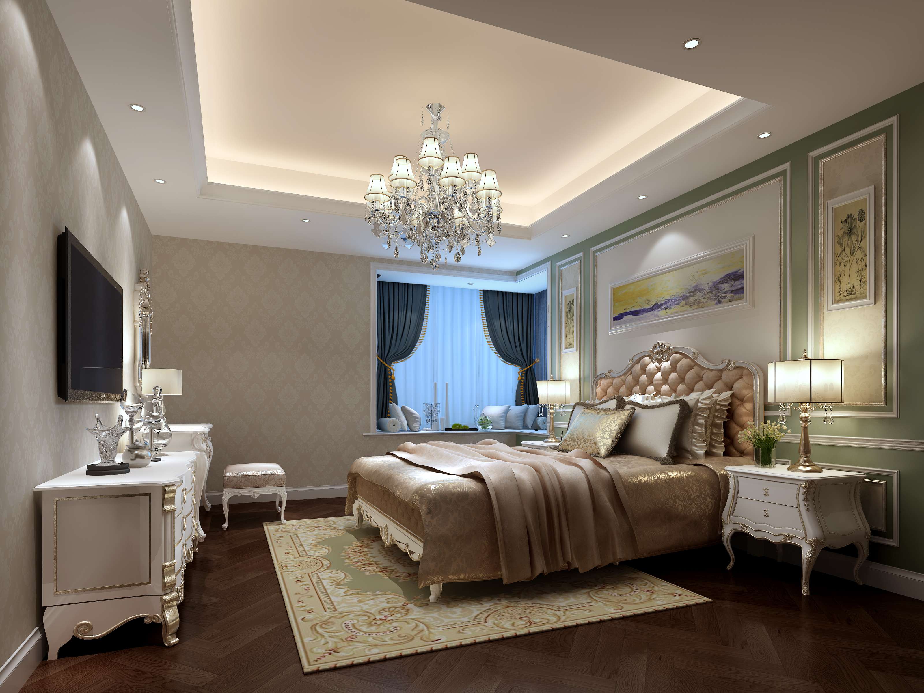 沈育晖雅致法式样板房-8