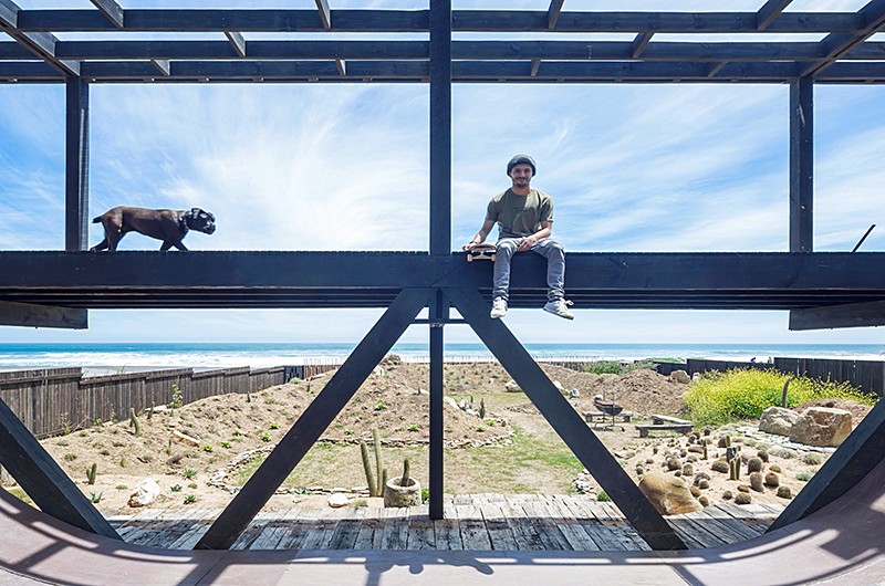 智利海洋景观滑板之家-1