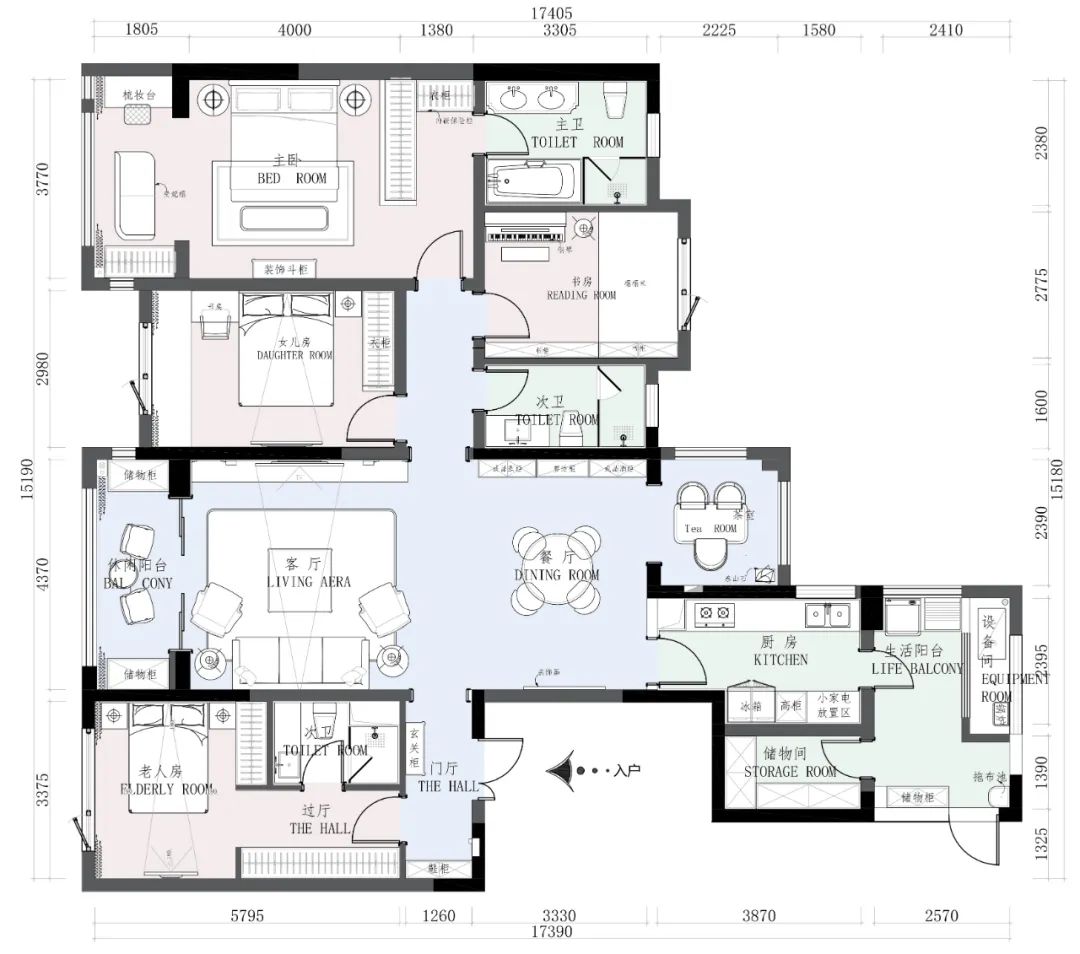中海九号公馆 190㎡美式新作,古典情怀与自由生活完美融合-17