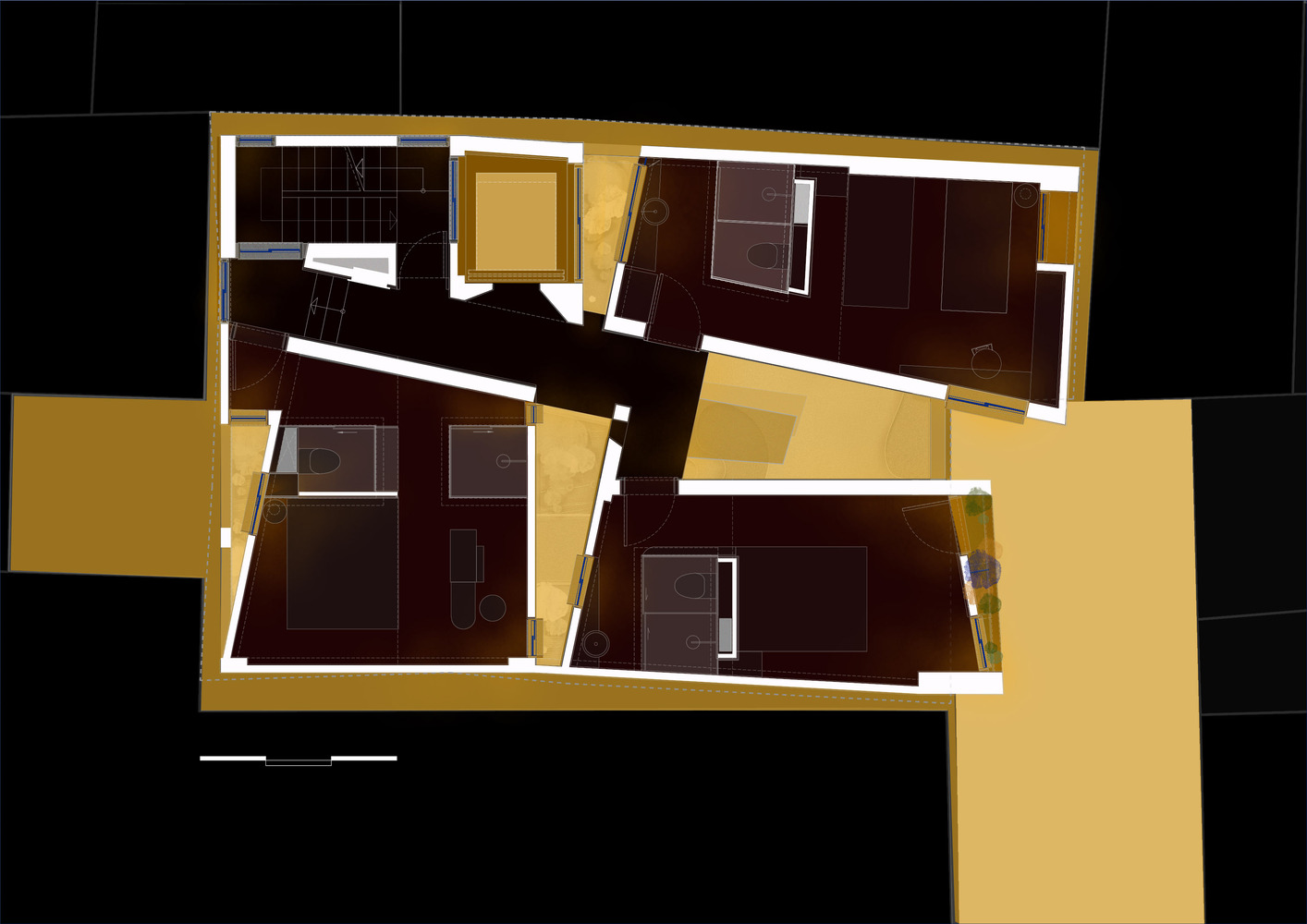 越南迷你酒店“Concon House”悬浮空间设计丨越南河内-6