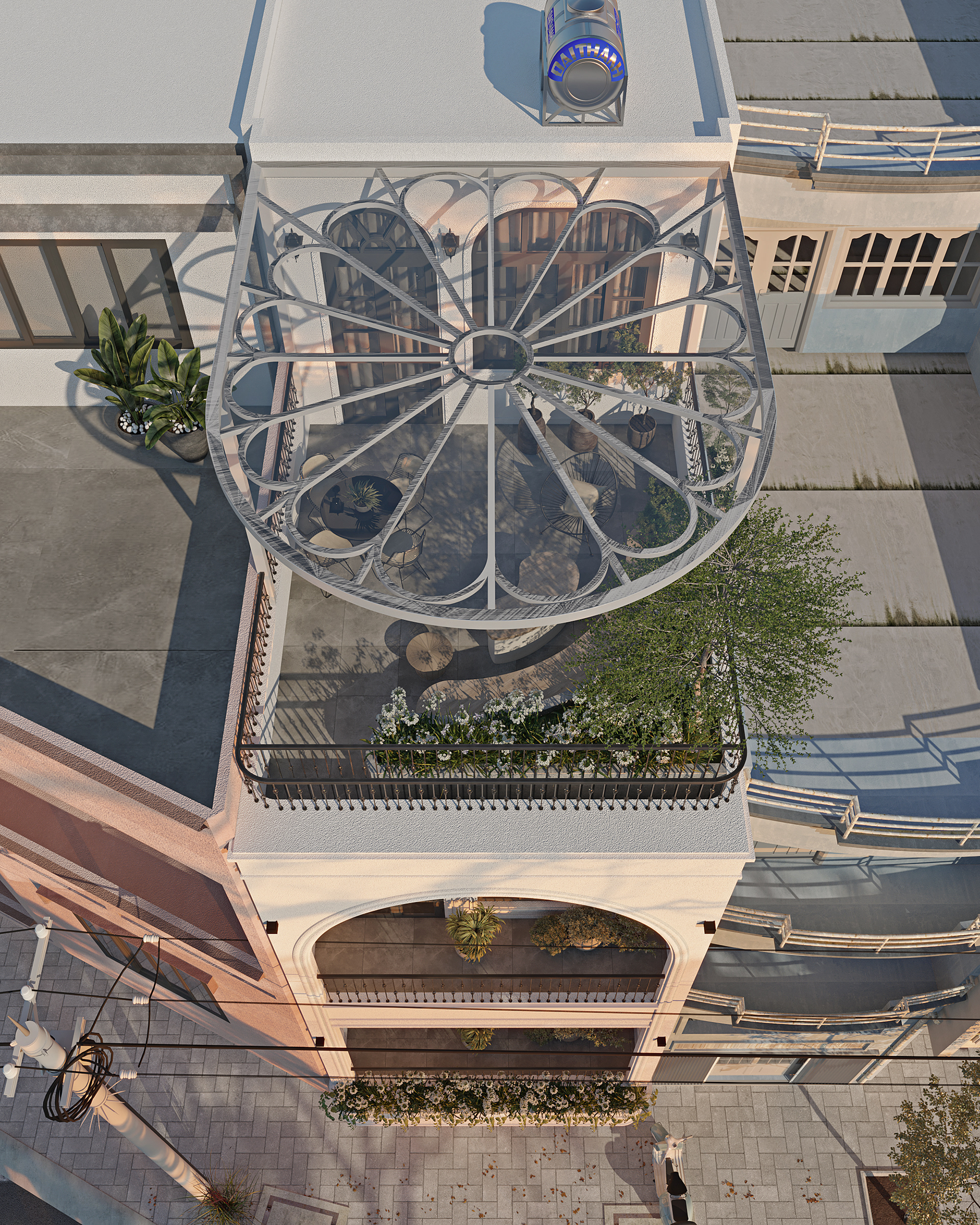 新古典主义联排别墅丨越南胡志明市-8